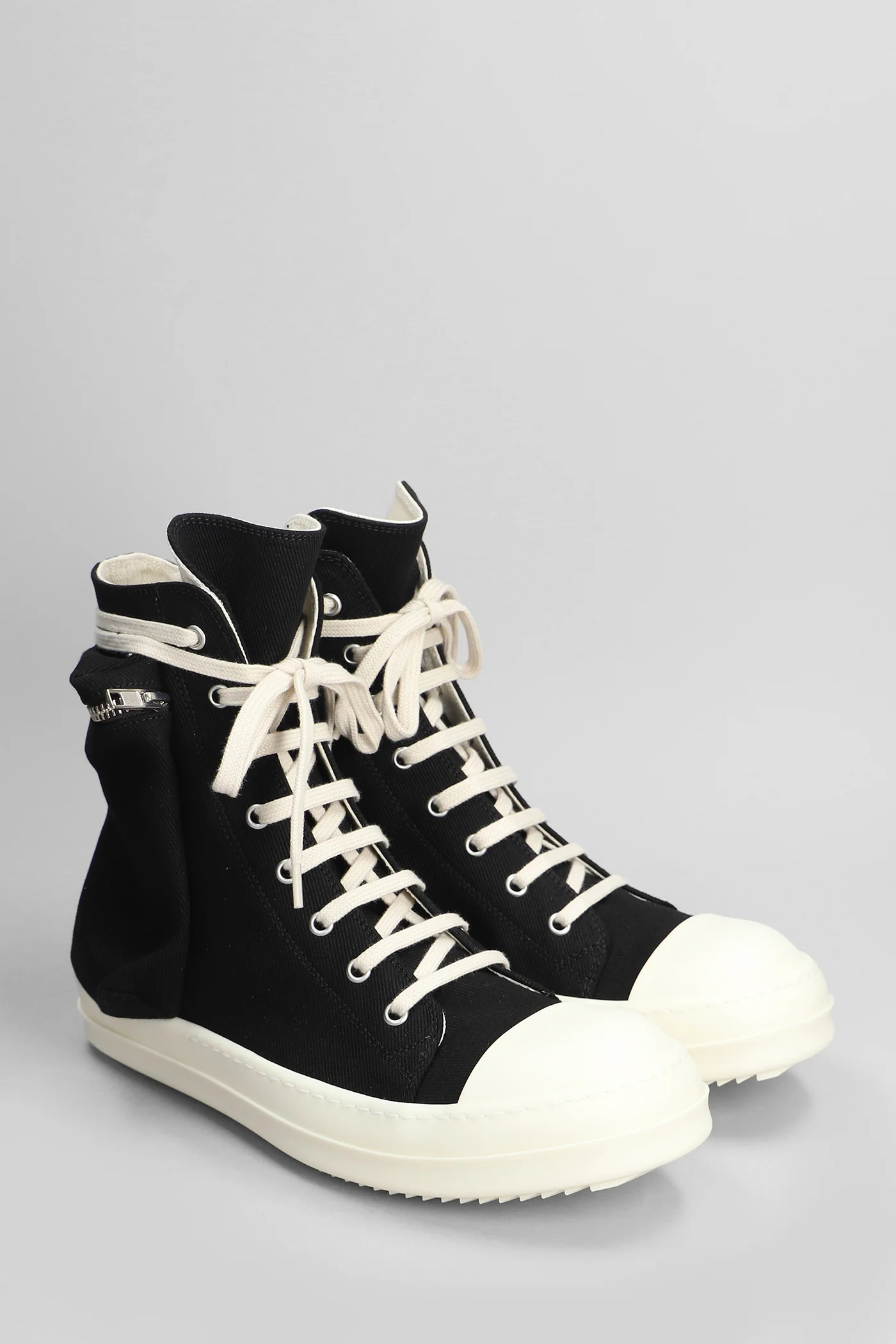 Cargo sneaks Sneakers in black cotton - Image 2
