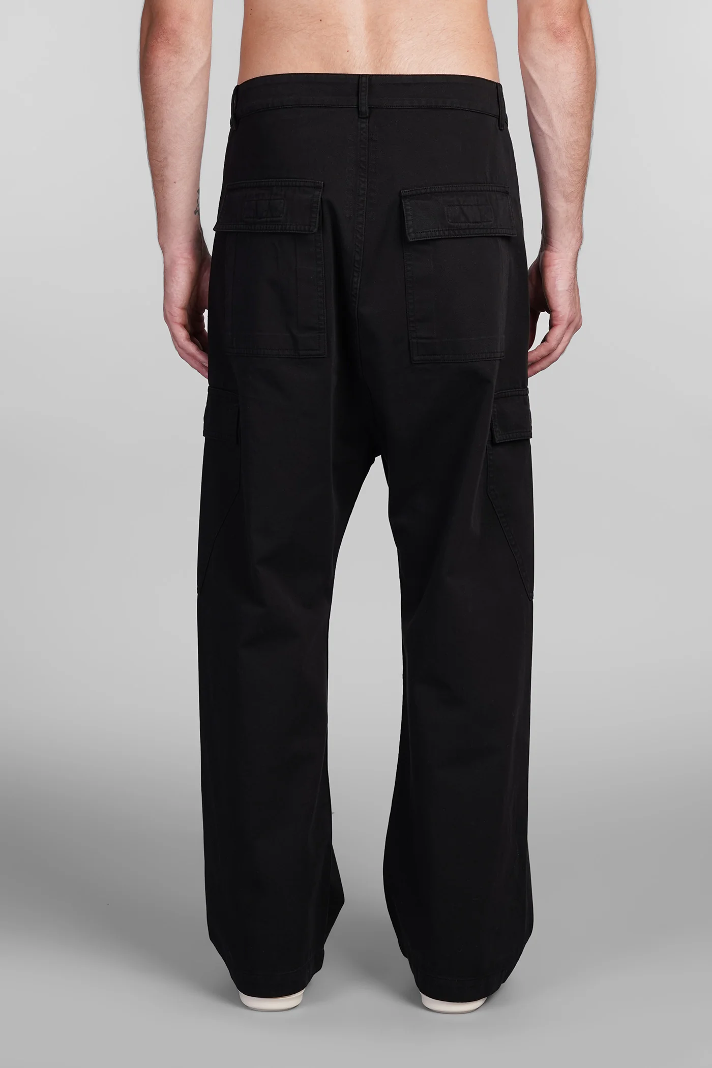 Cargo trousers Pants in black cotton - Image 3