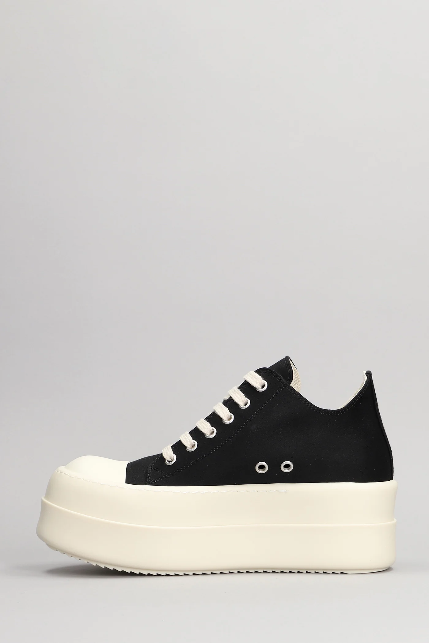Double bumper low Sneakers in black cotton - Image 3