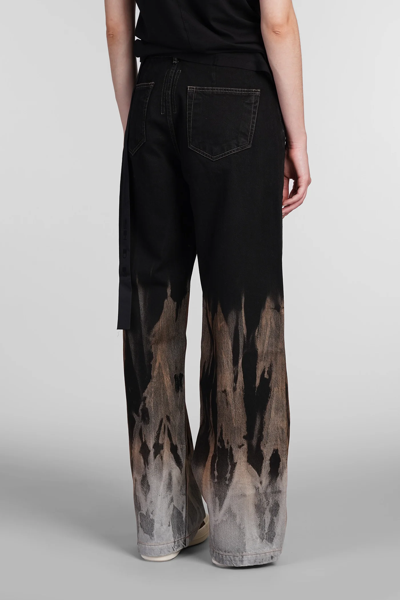 Geth jeans Jeans in black cotton - Image 3