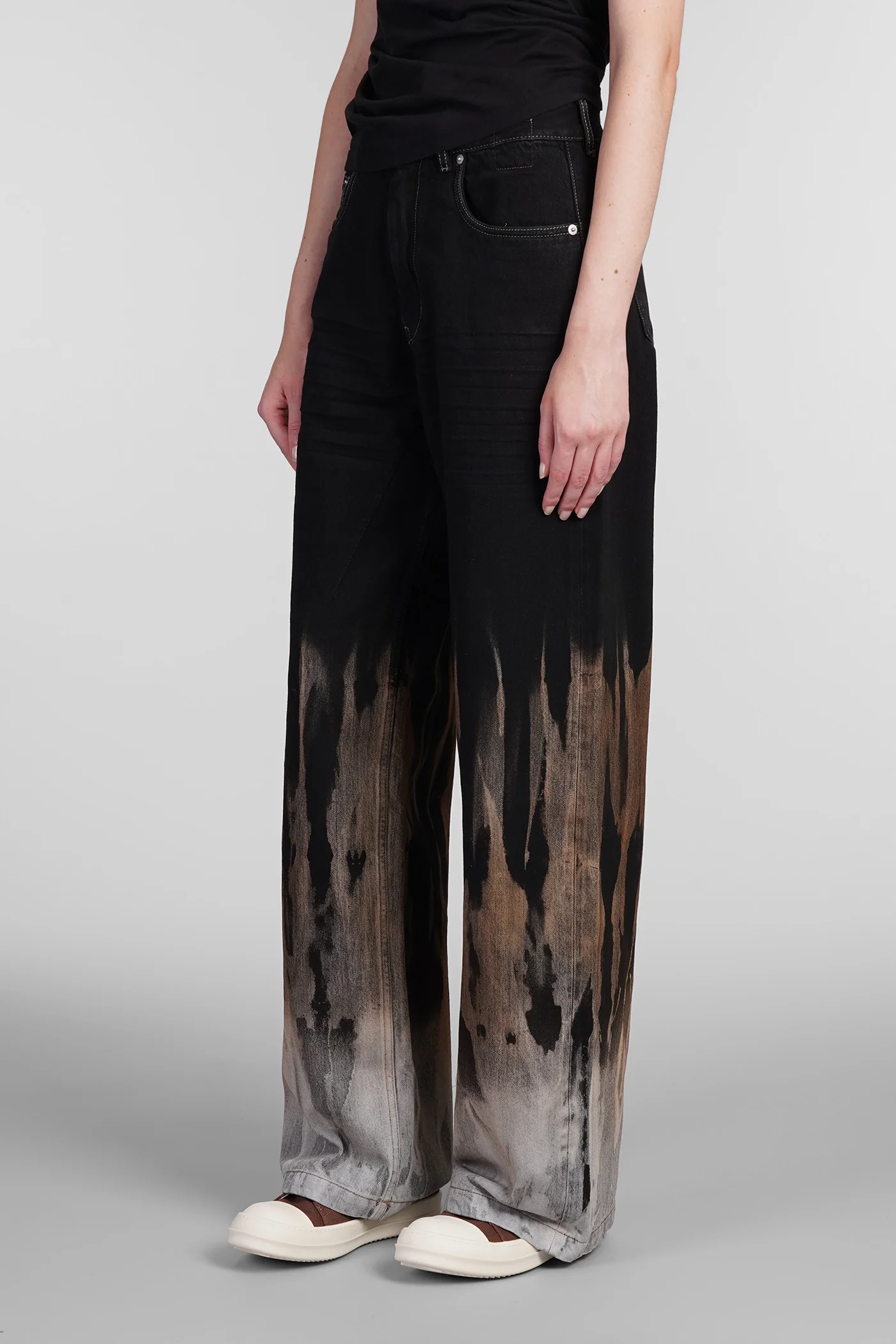 Geth jeans Jeans in black cotton - Image 4