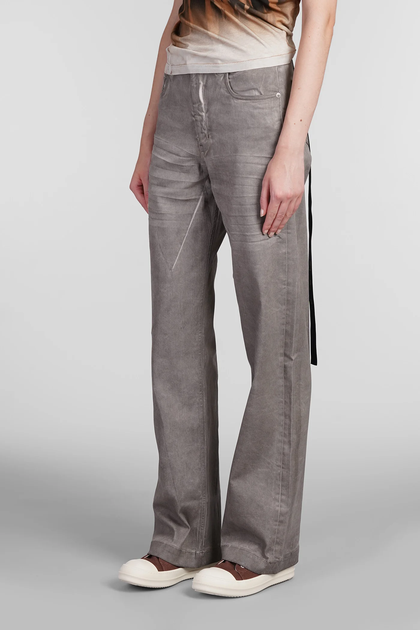 Geth jeans Jeans in grey cotton - Image 4