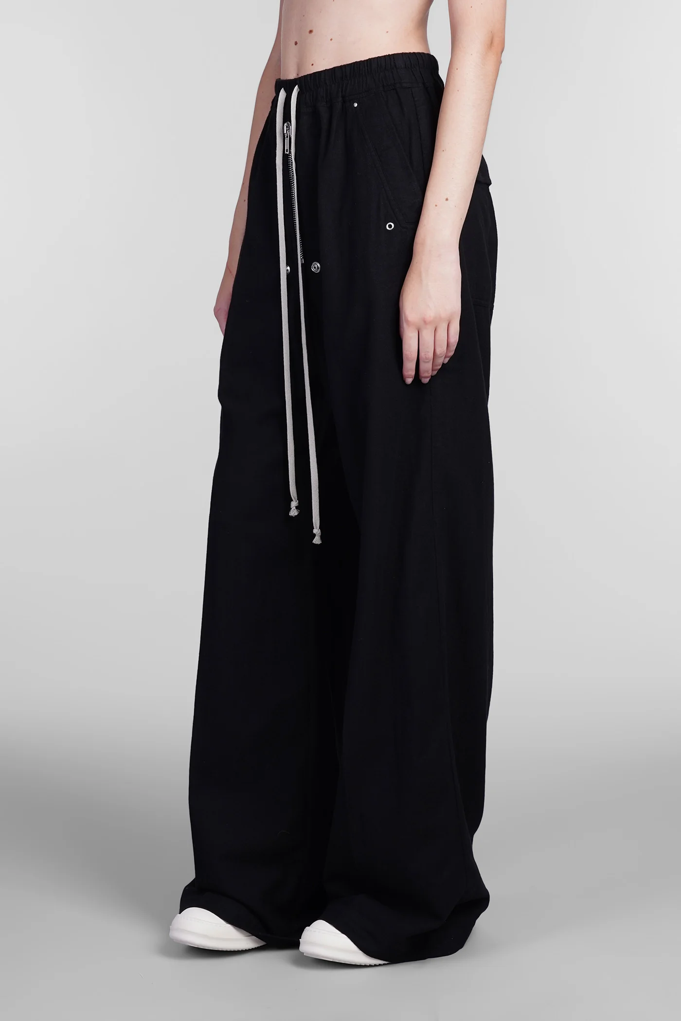 Gets belas Pants in black cotton - Image 4