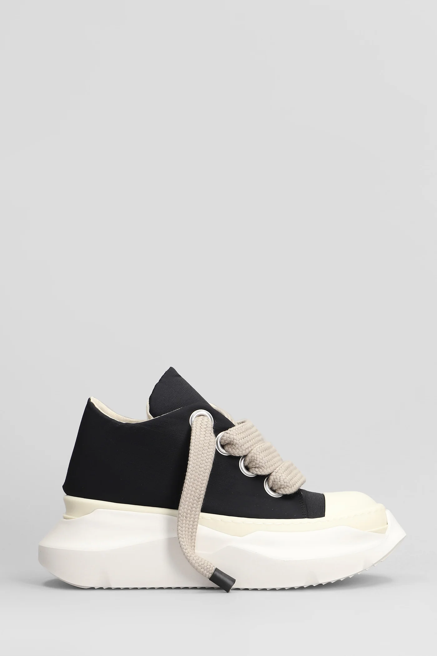 Jumbo laced abstract Sneakers in black polyamide - Image 36