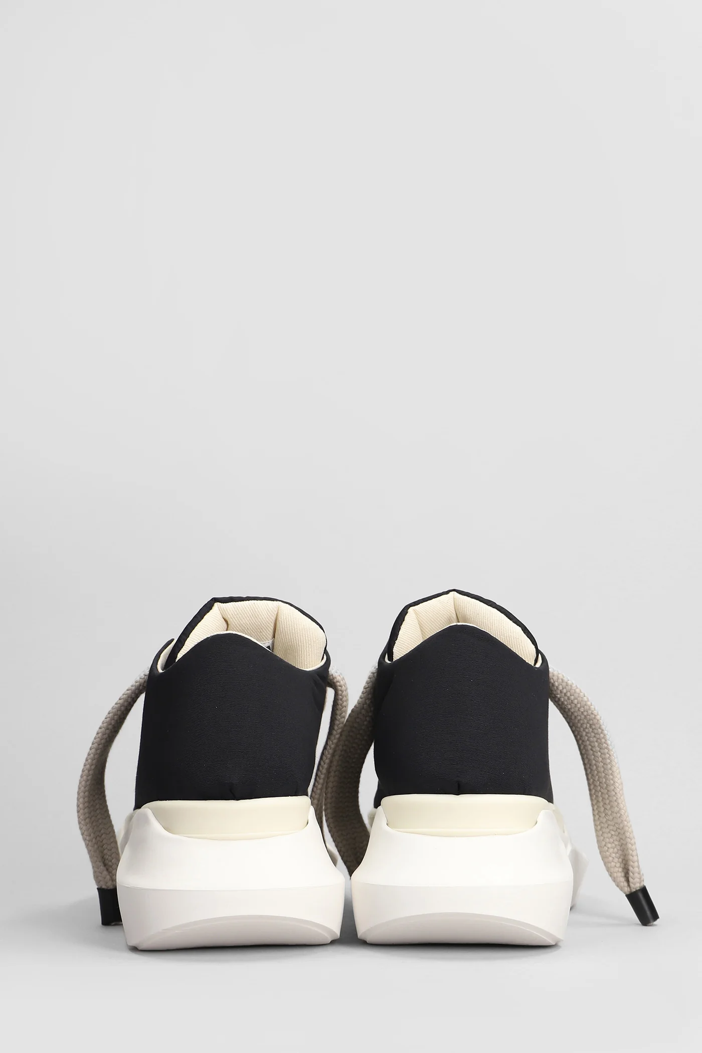 Jumbo laced abstract Sneakers in black polyamide - Image 39