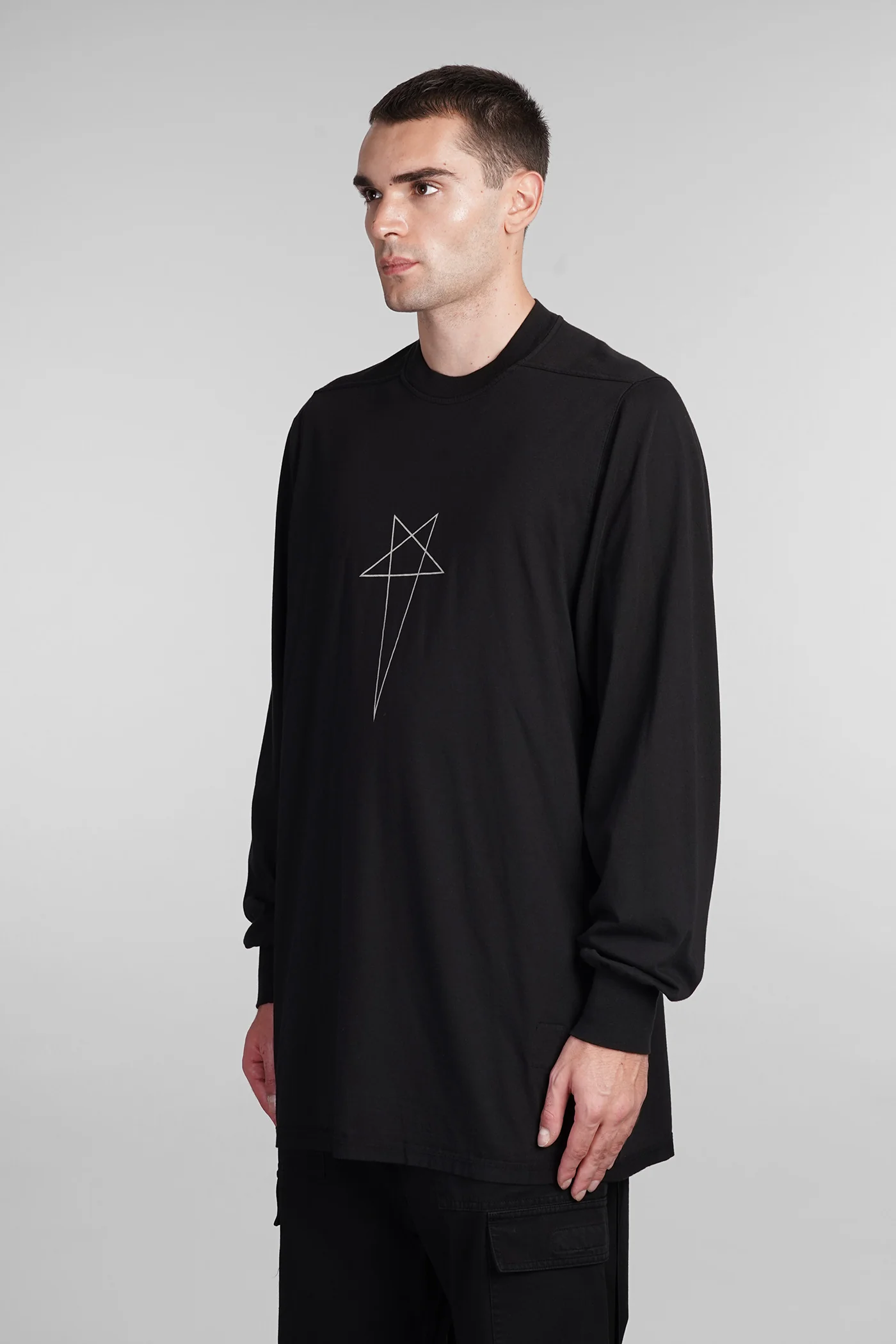 Jumbo ls t T-Shirt in black cotton - Image 4