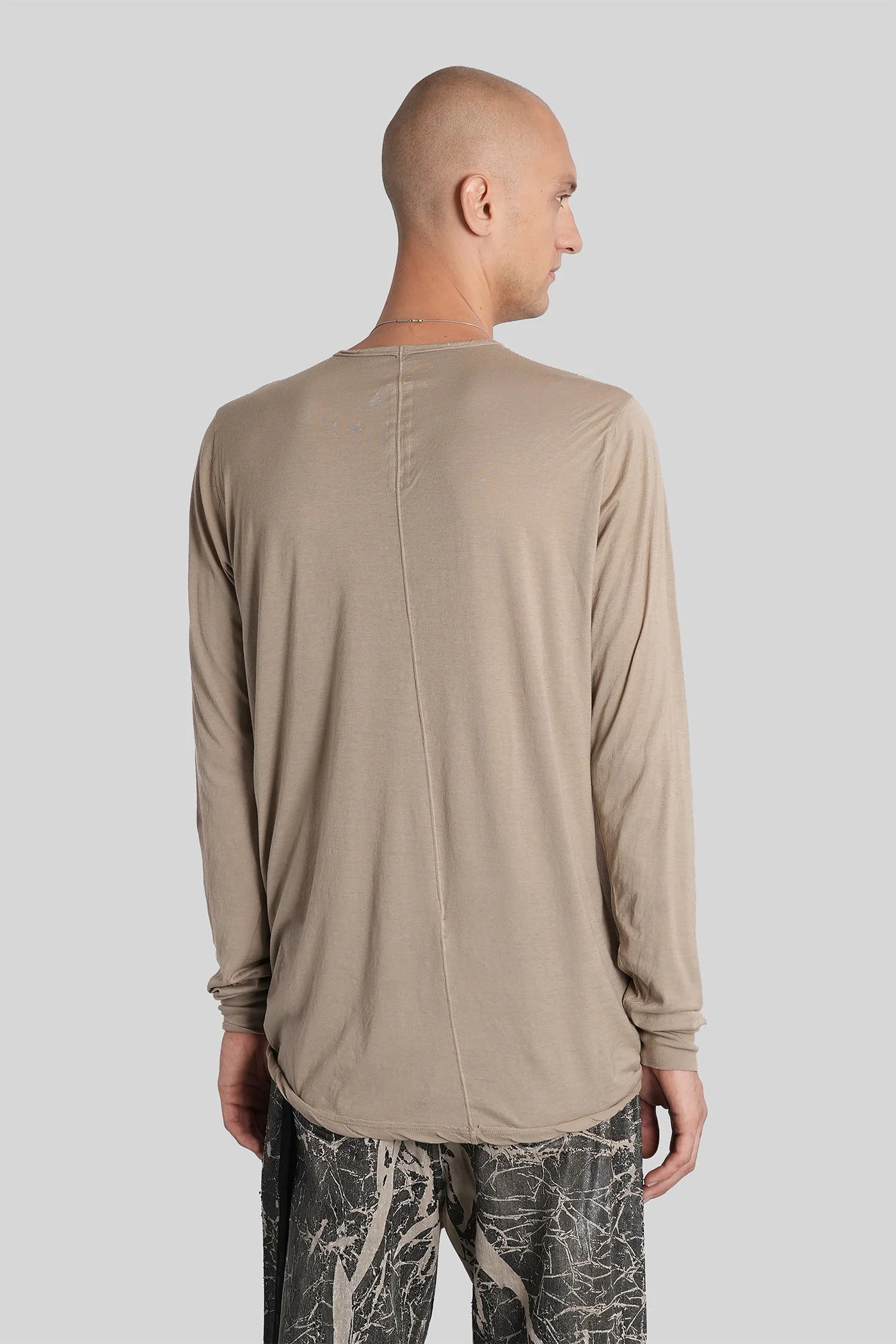 Level ls t T-Shirt in beige cotton - Image 3
