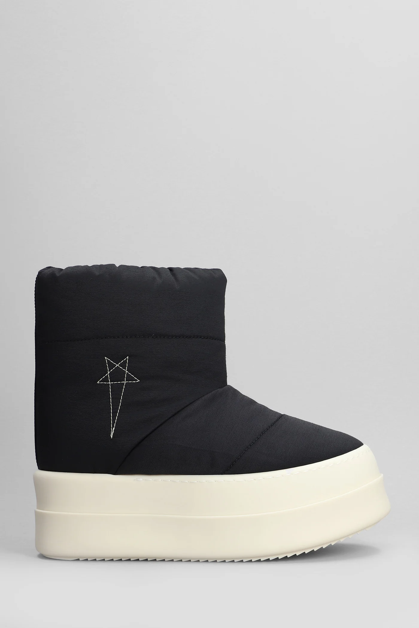 Mega bumper low luna High heels Ankle boots in black polyamide