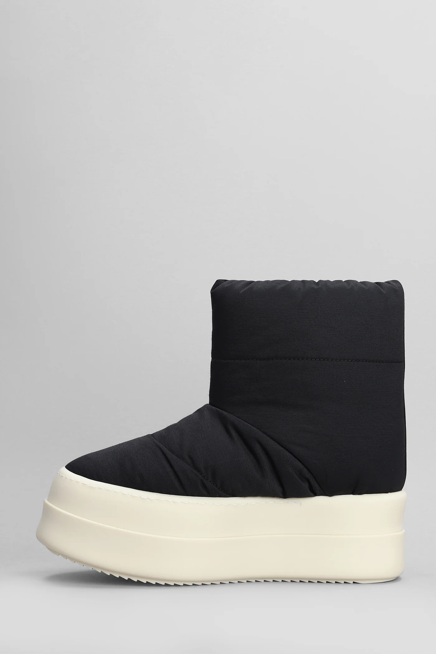 Mega bumper low luna High heels Ankle boots in black polyamide - Image 3