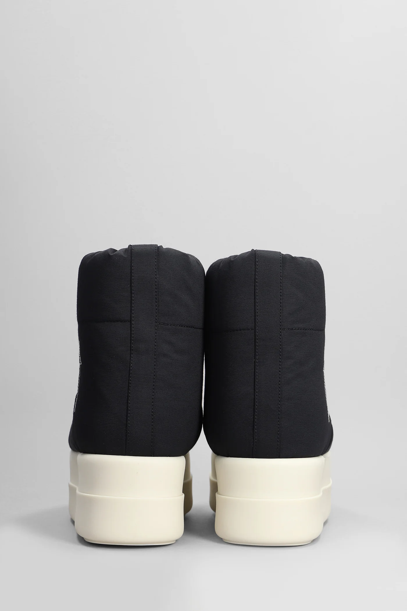 Mega bumper low luna High heels Ankle boots in black polyamide - Image 4