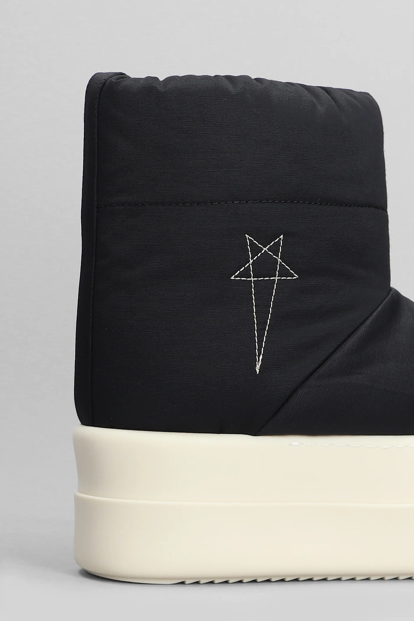 Mega bumper low luna High heels Ankle boots in black polyamide - Image 5