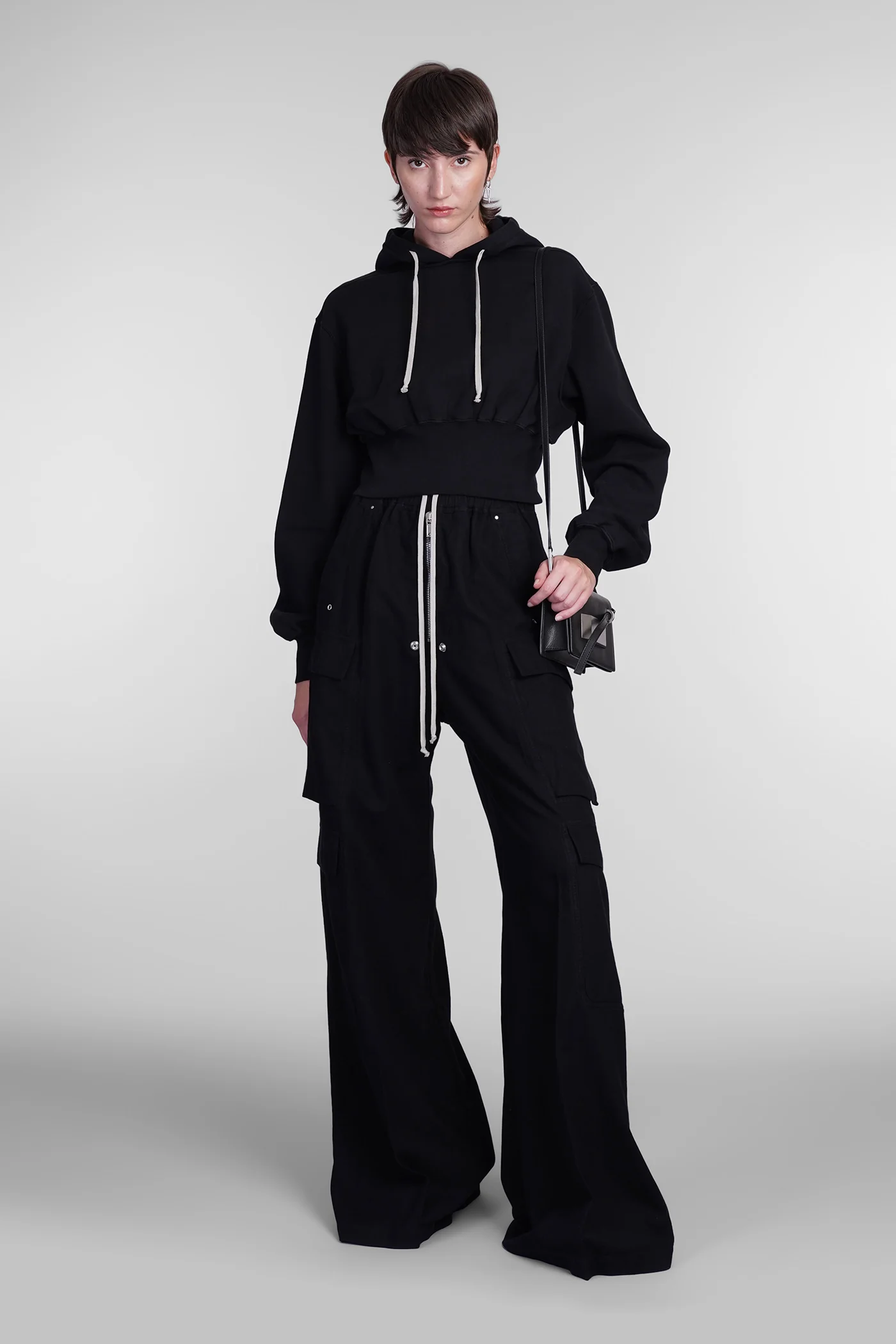 Tatlin hoodie Sweatshirt in black cotton - Image 2