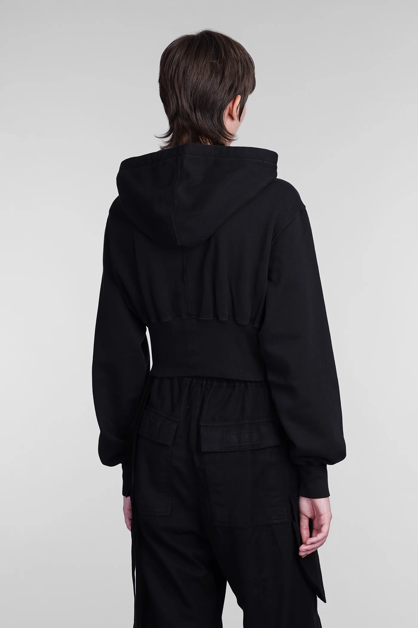 Tatlin hoodie Sweatshirt in black cotton - Image 3