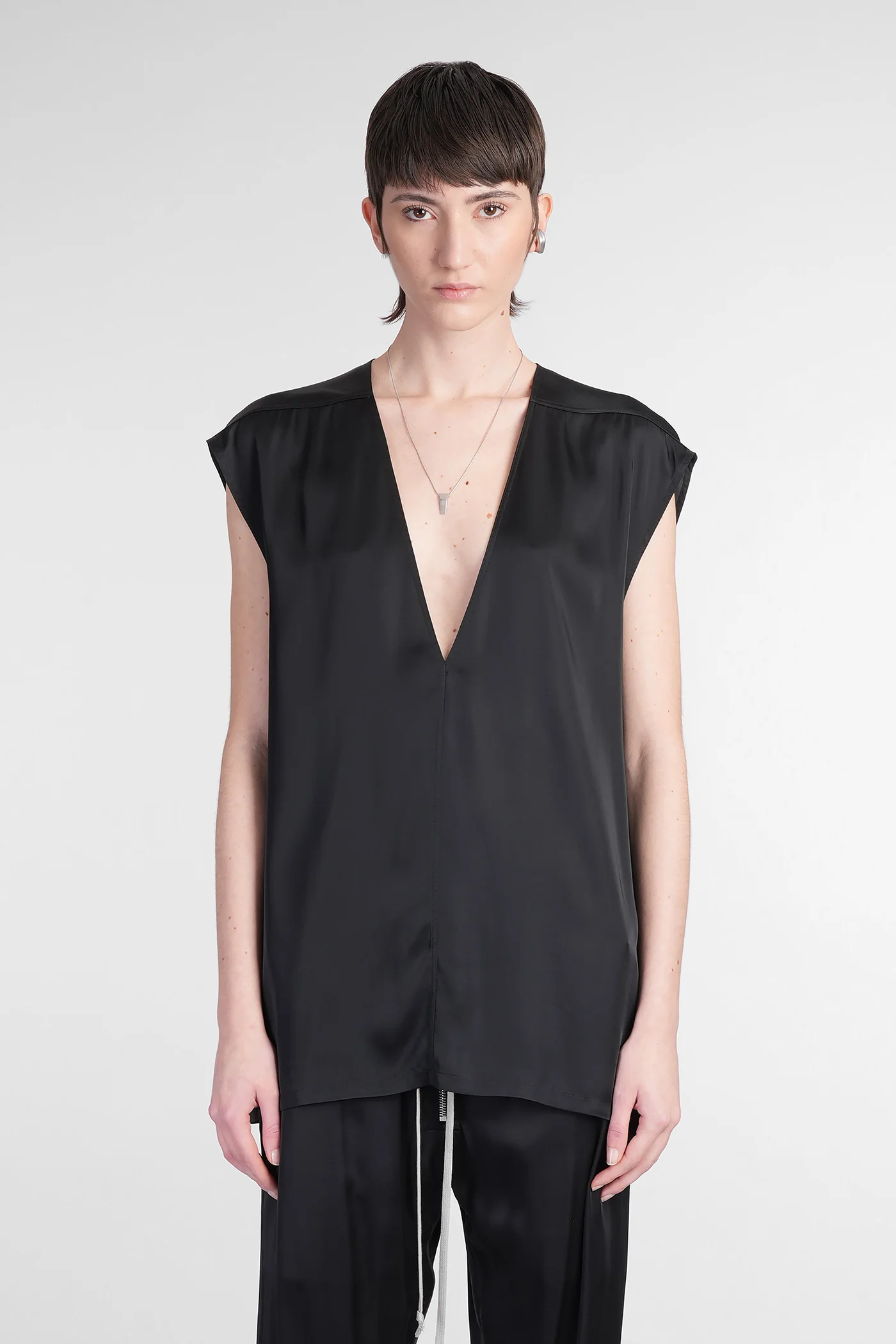 Dylan top Topwear in black acetate