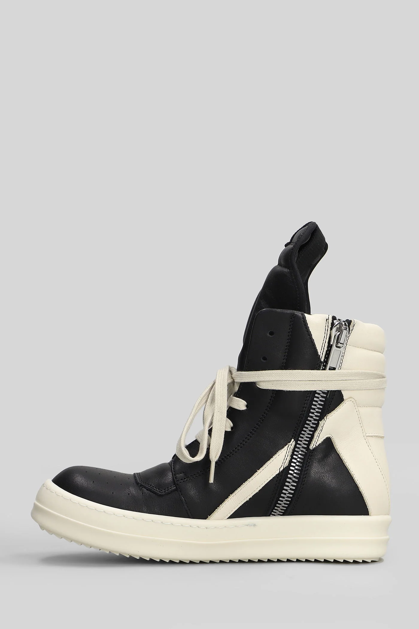 Geobasket Sneakers in black leather - Image 3