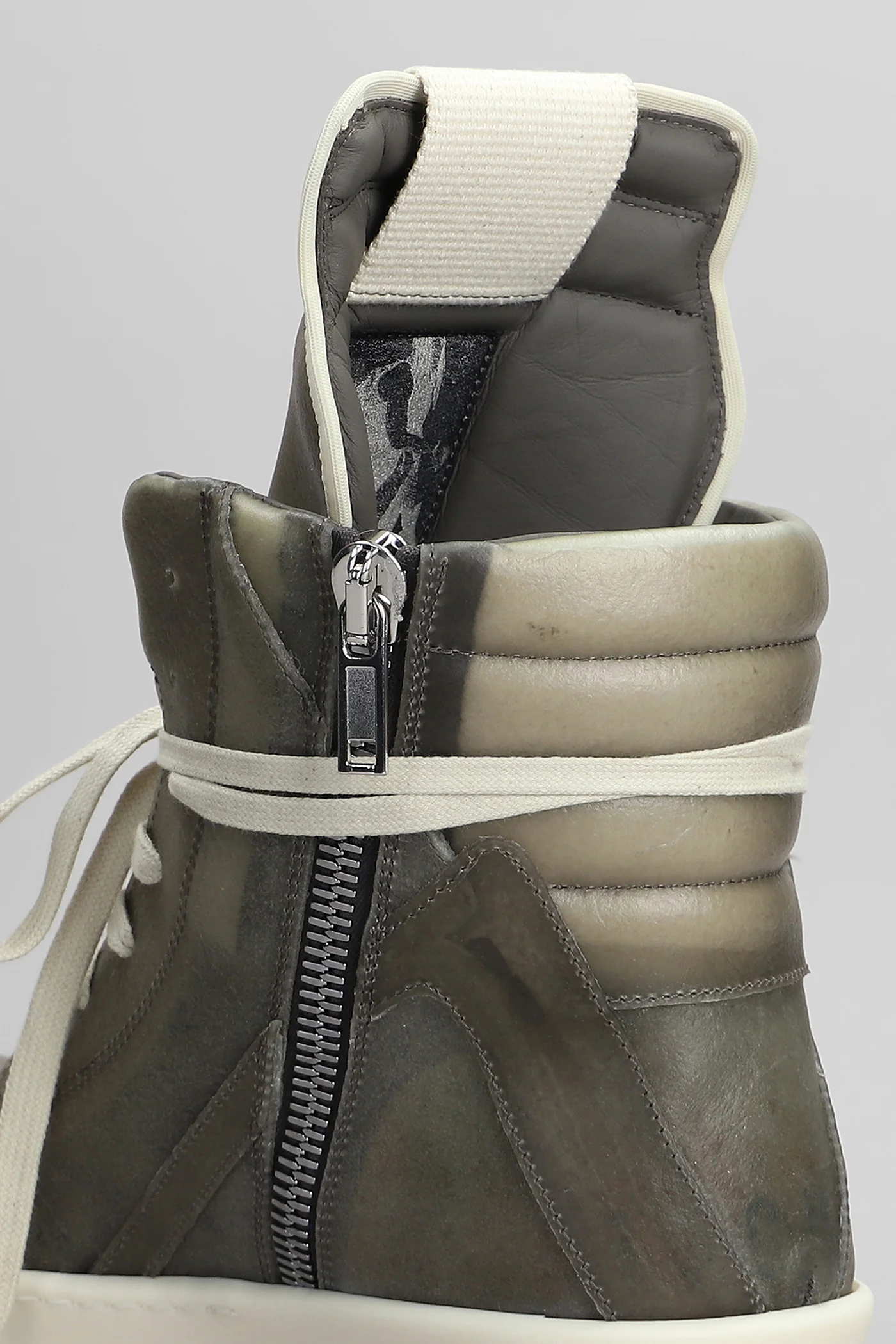 Geobasket Sneakers in grey leather - Image 5