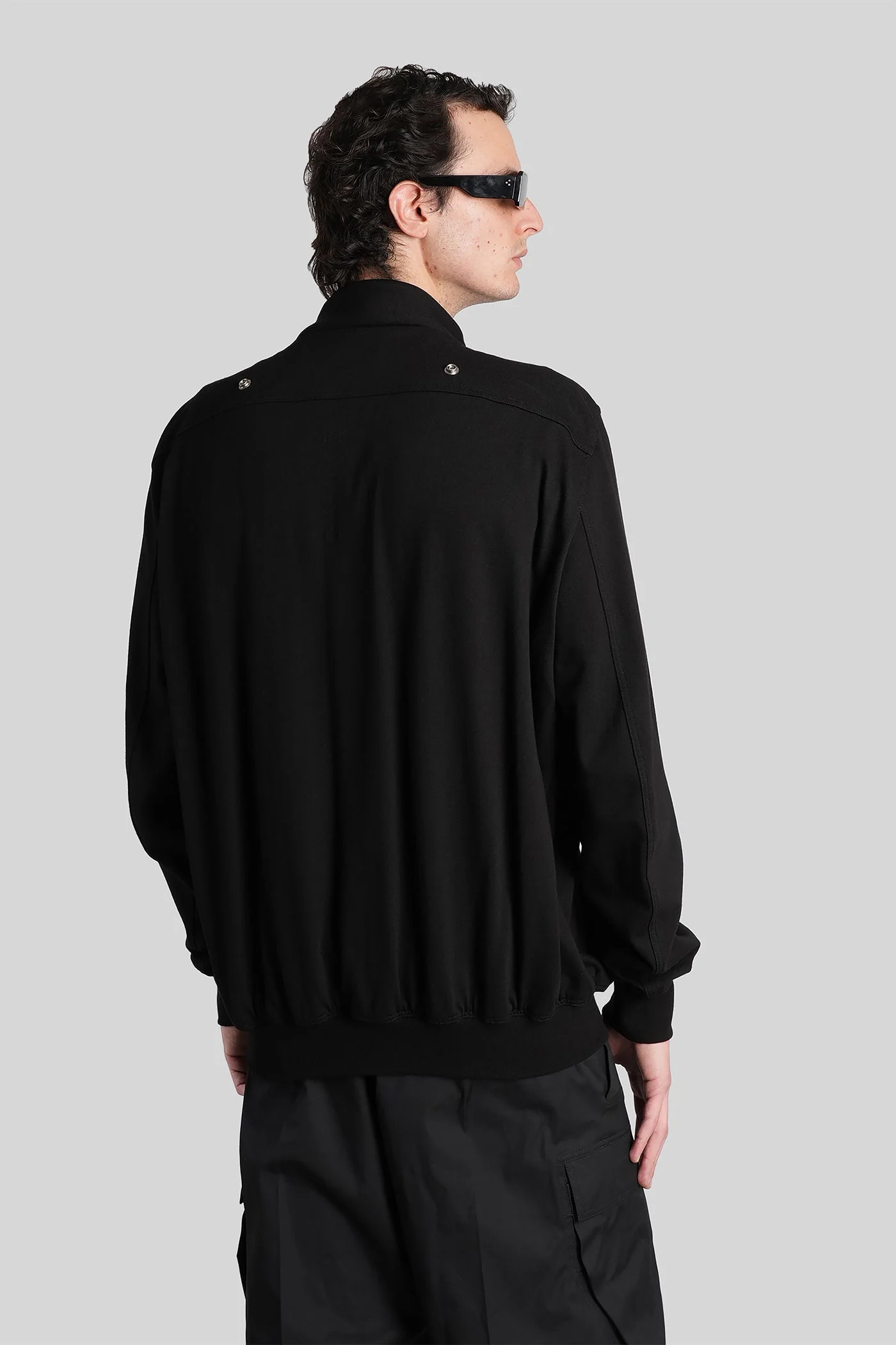 Hollywood flight Sweatshirt in black cotton - Image 3
