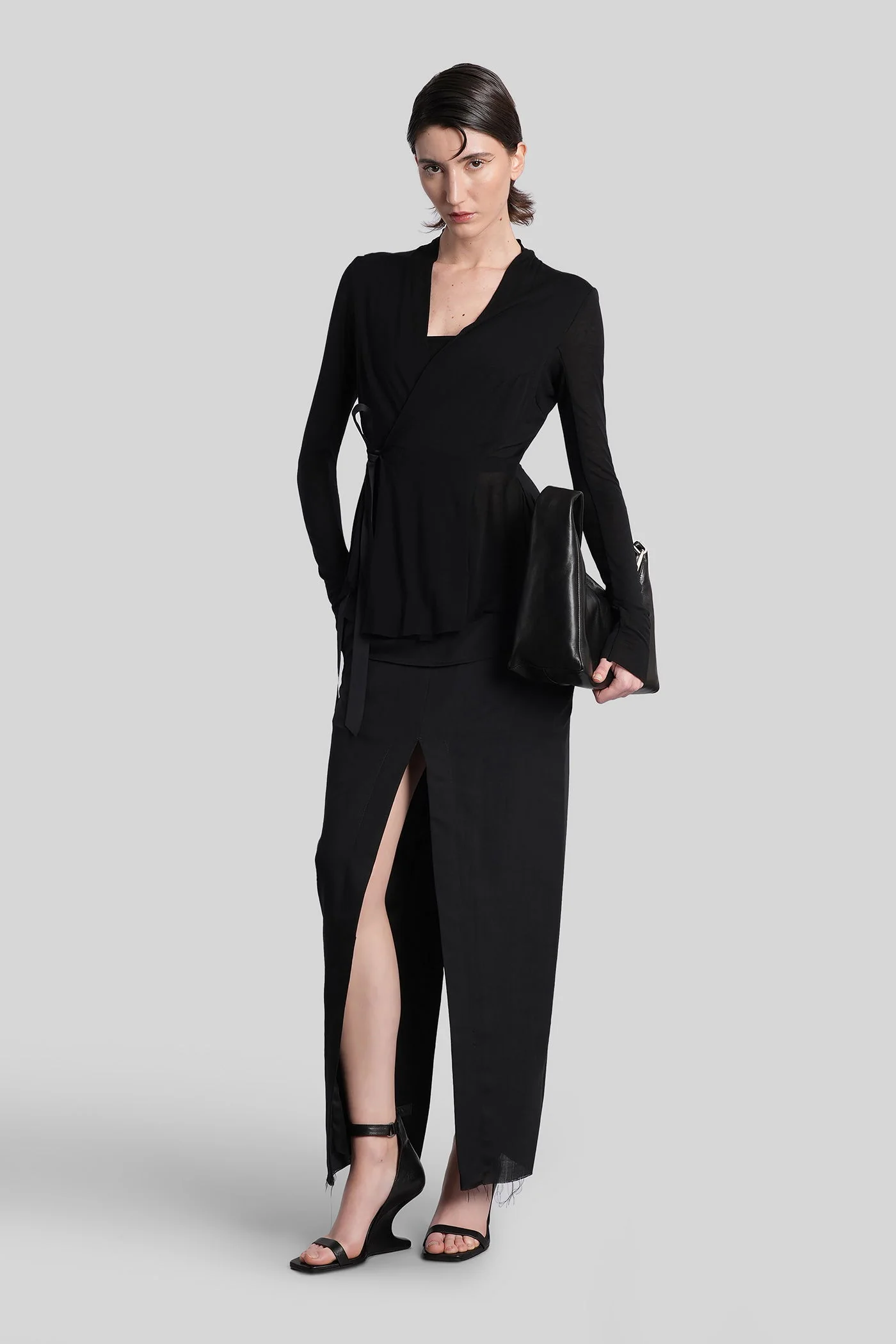 Hollywood jkt Cardigan in black viscose - Image 2