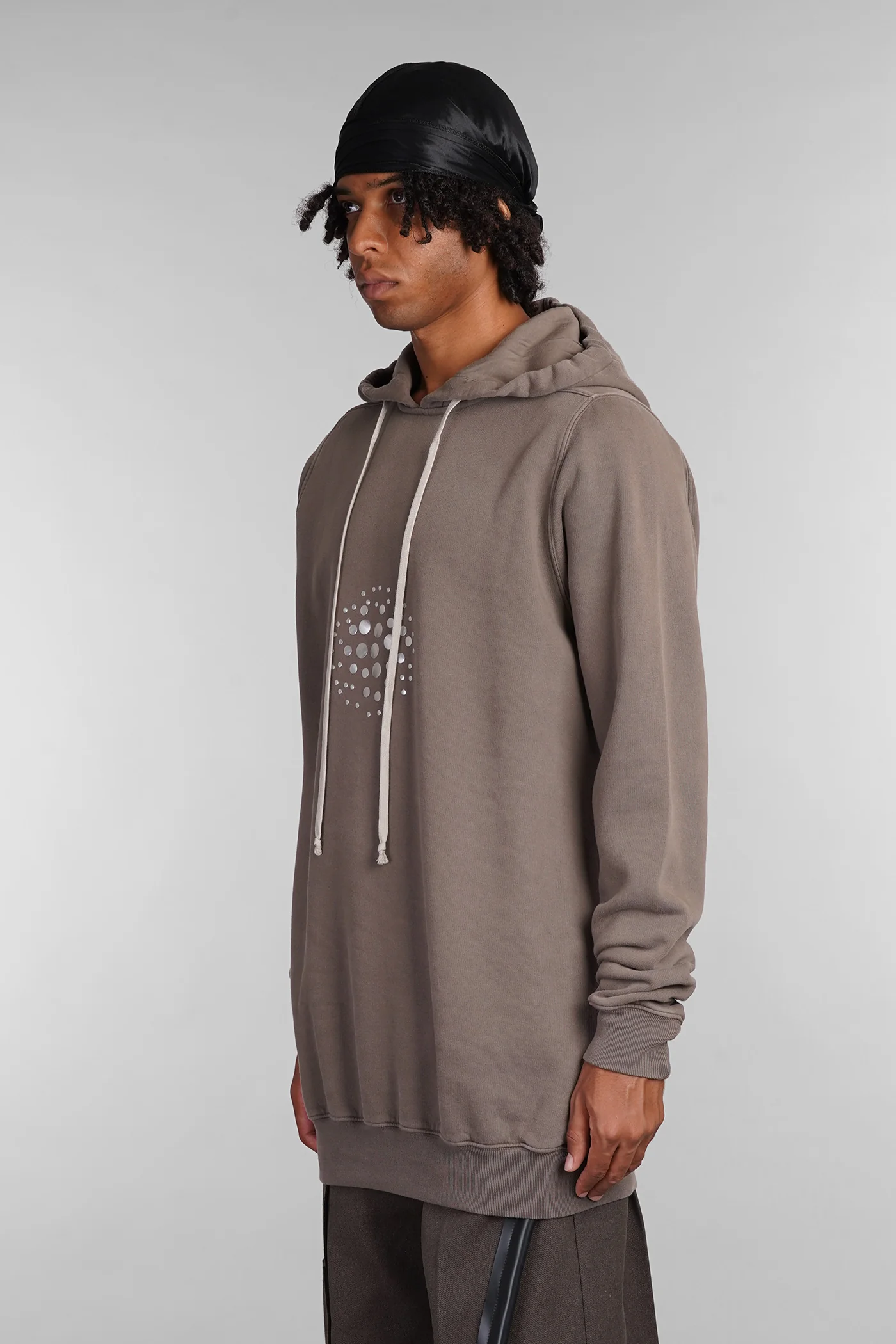 Hoodie Sweatshirt in brown cotton - Image 4