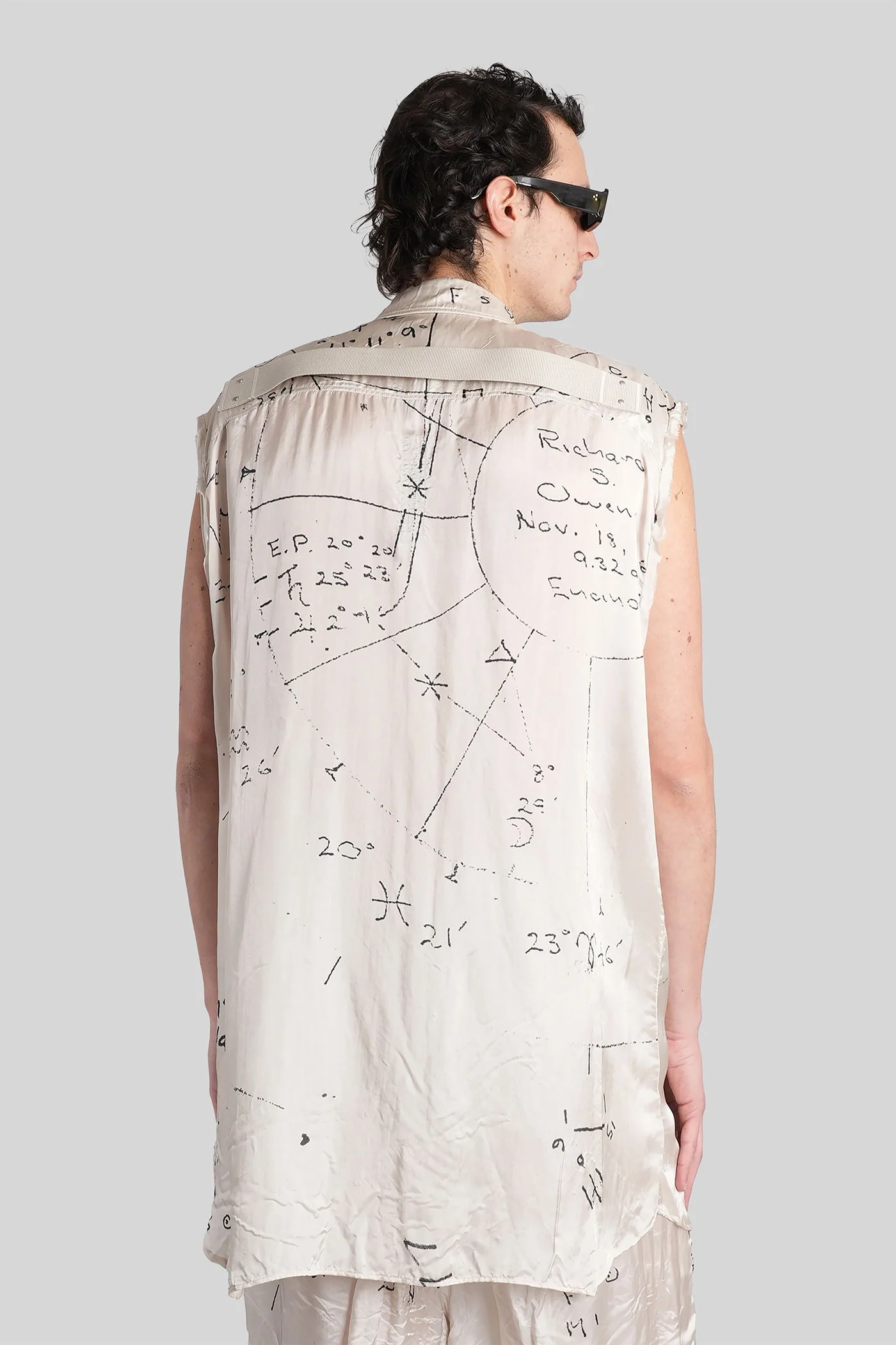 Jumbo sl outershirt Shirt in white viscose - Image 2