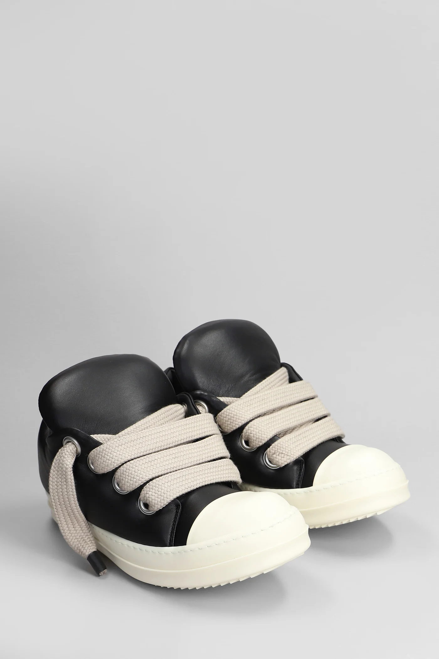 Jumbolaced low sneak Sneakers in black leather - Image 2