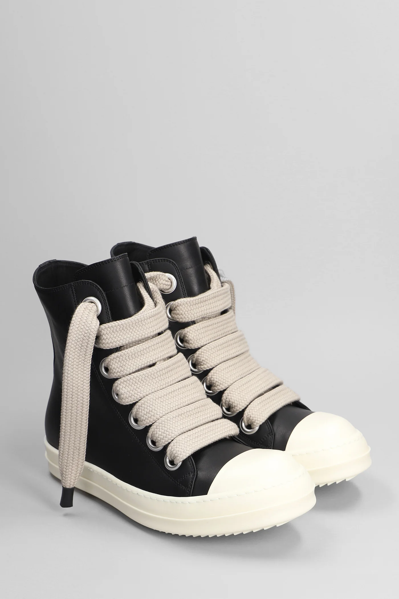 Jumbolaced sneakers Sneakers in black leather - Image 2