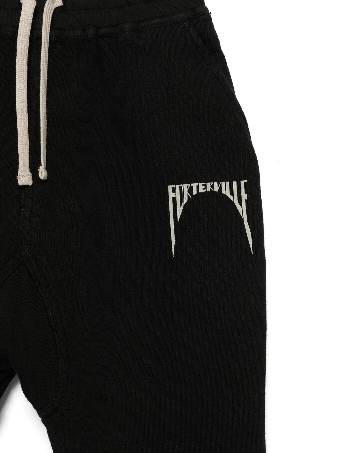 Drawstring joggers Pants in black cotton - Image 3