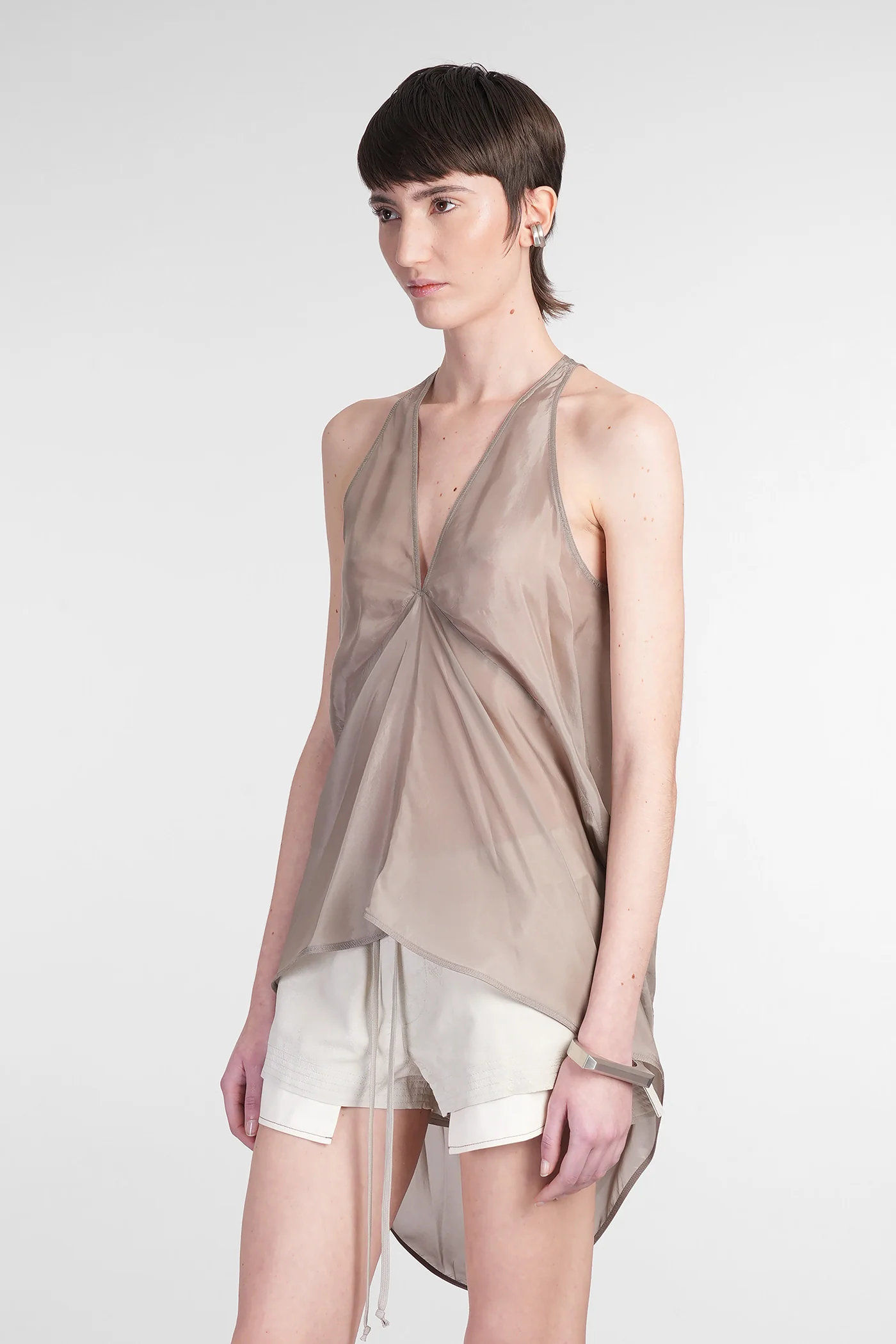 Kite tank top Topwear in beige polyamide polyester - Image 4