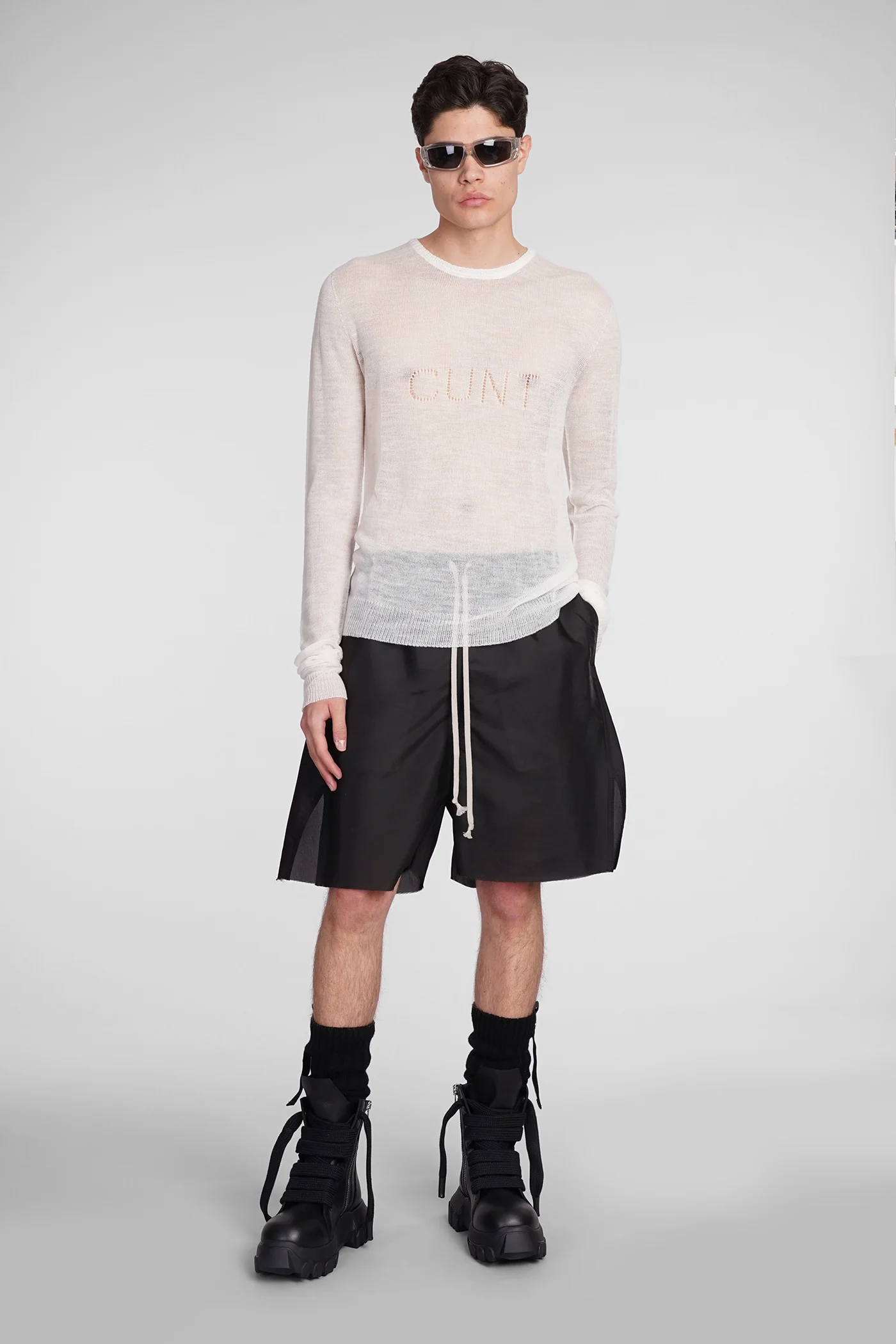 Knitwear in white wool - Image 2