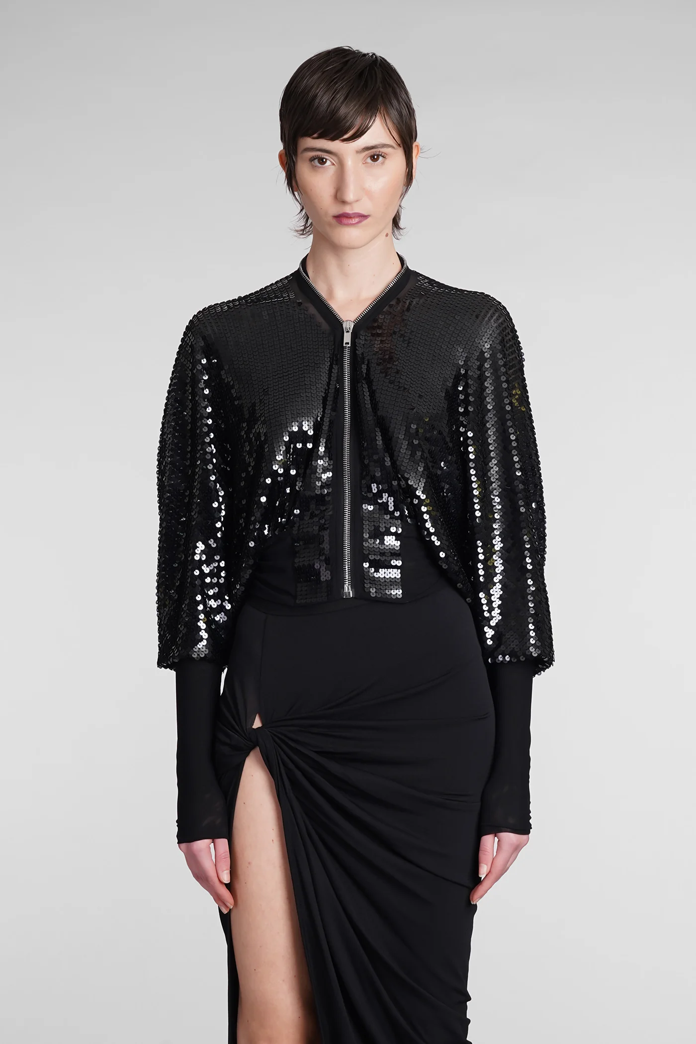 Klaus beatwing Bomber Jacket in black polyamide