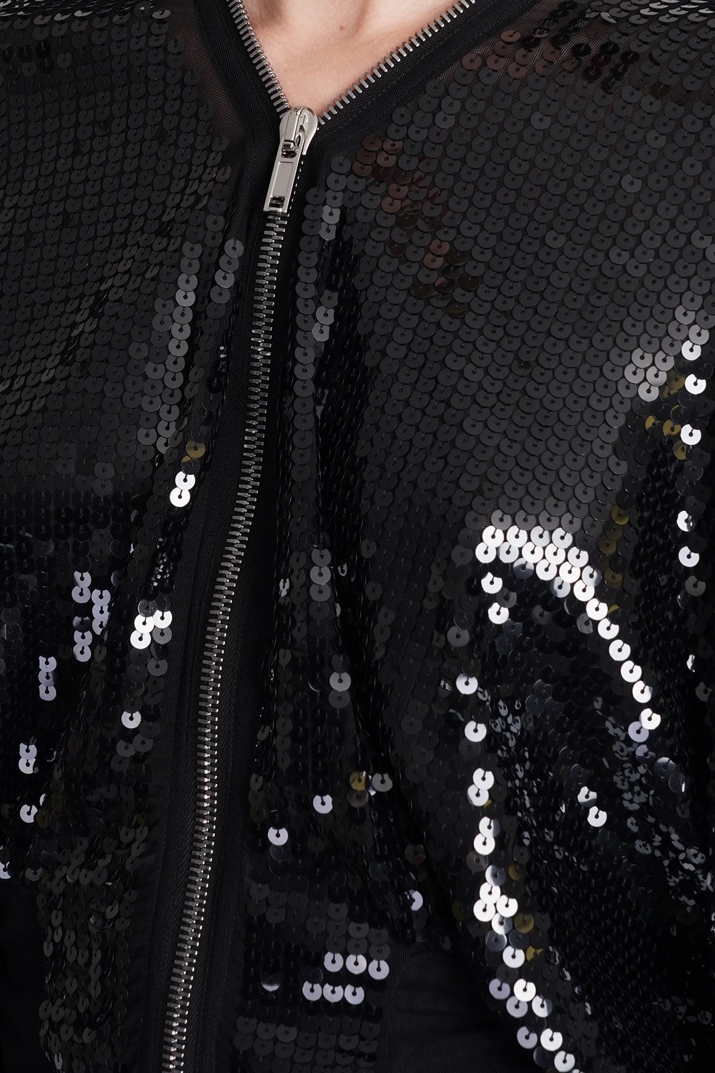 Klaus beatwing Bomber Jacket in black polyamide - Image 5