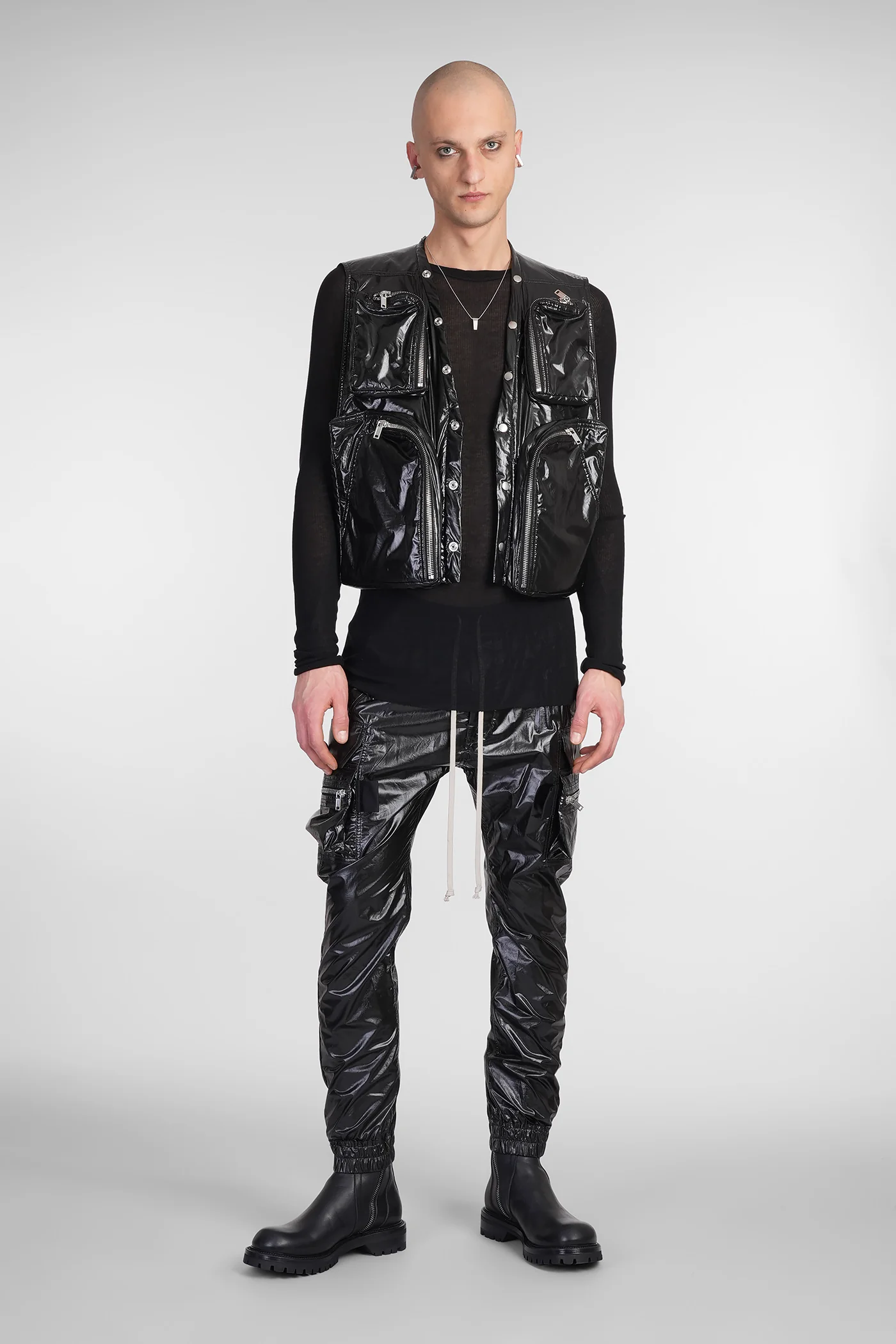 Mastodon megacargo Pants in black cotton - Image 6