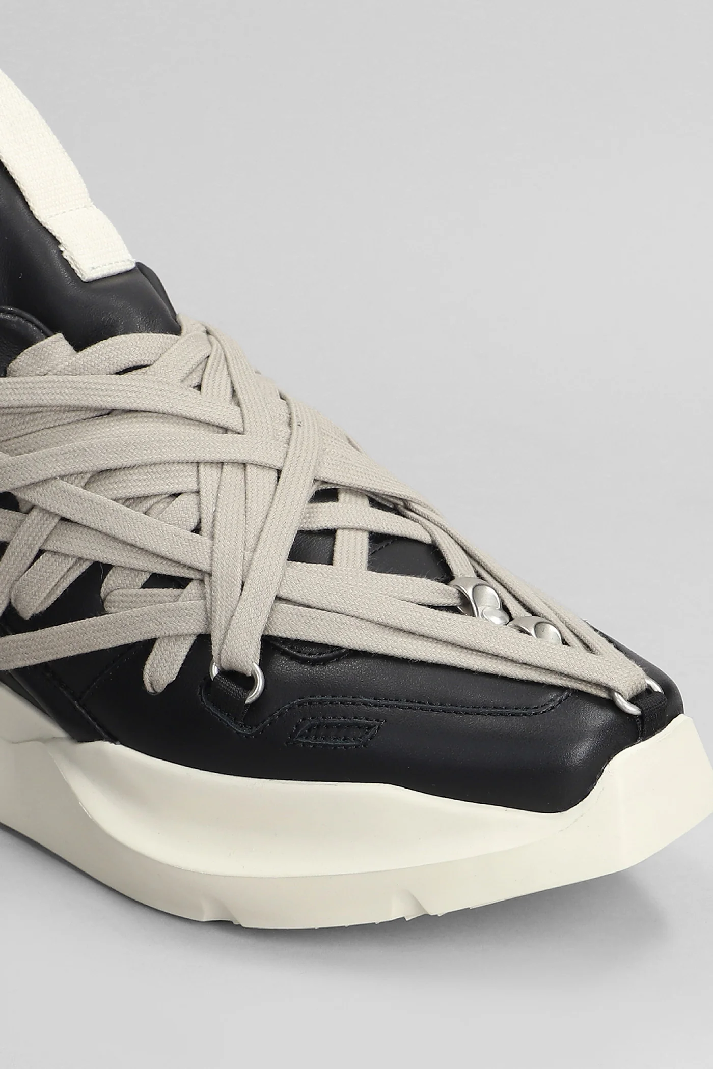 Megalaced geth run Sneakers in black leather - Image 5