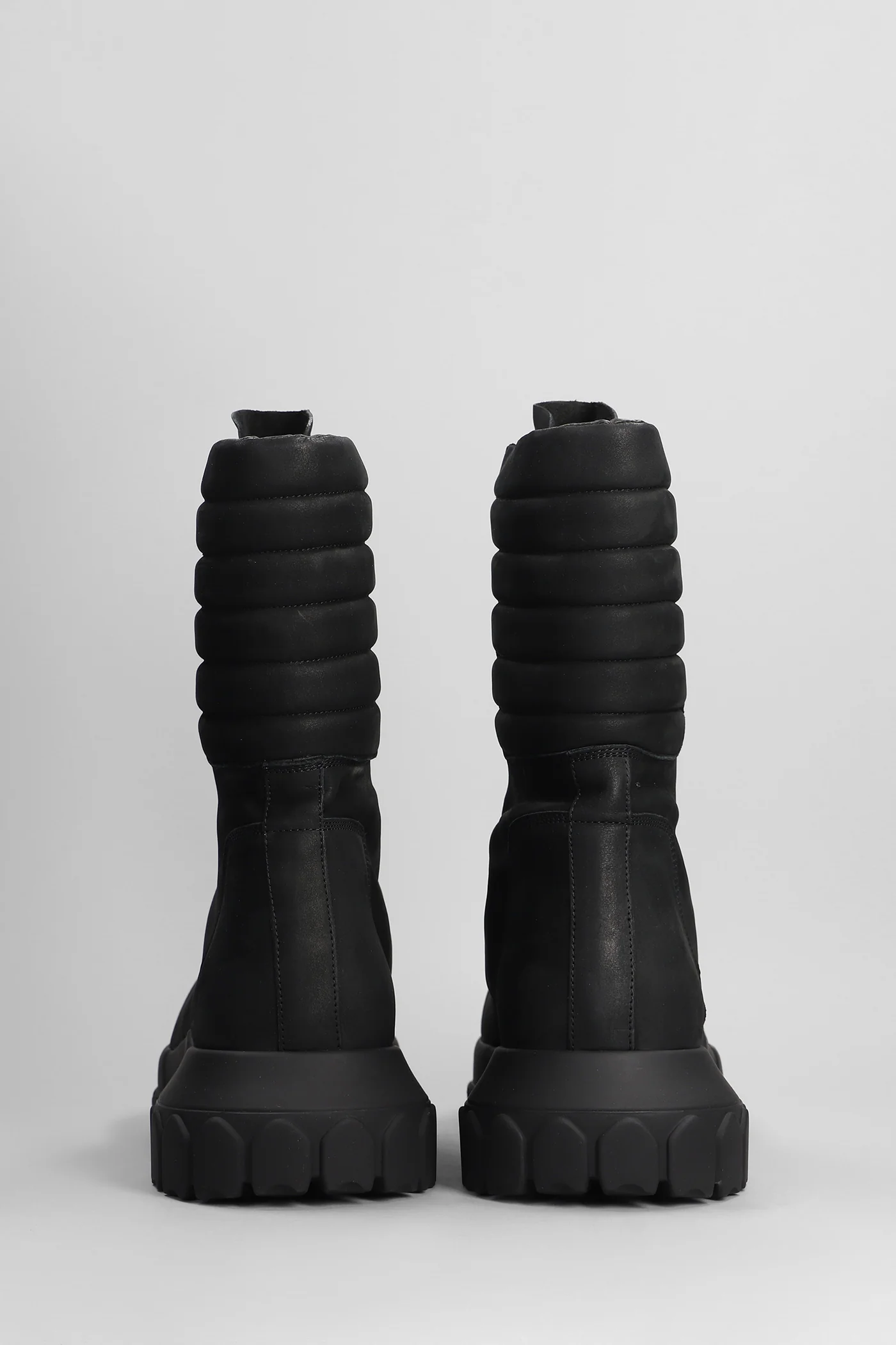 Moto turbo tractor Combat boots in black leather - Image 4