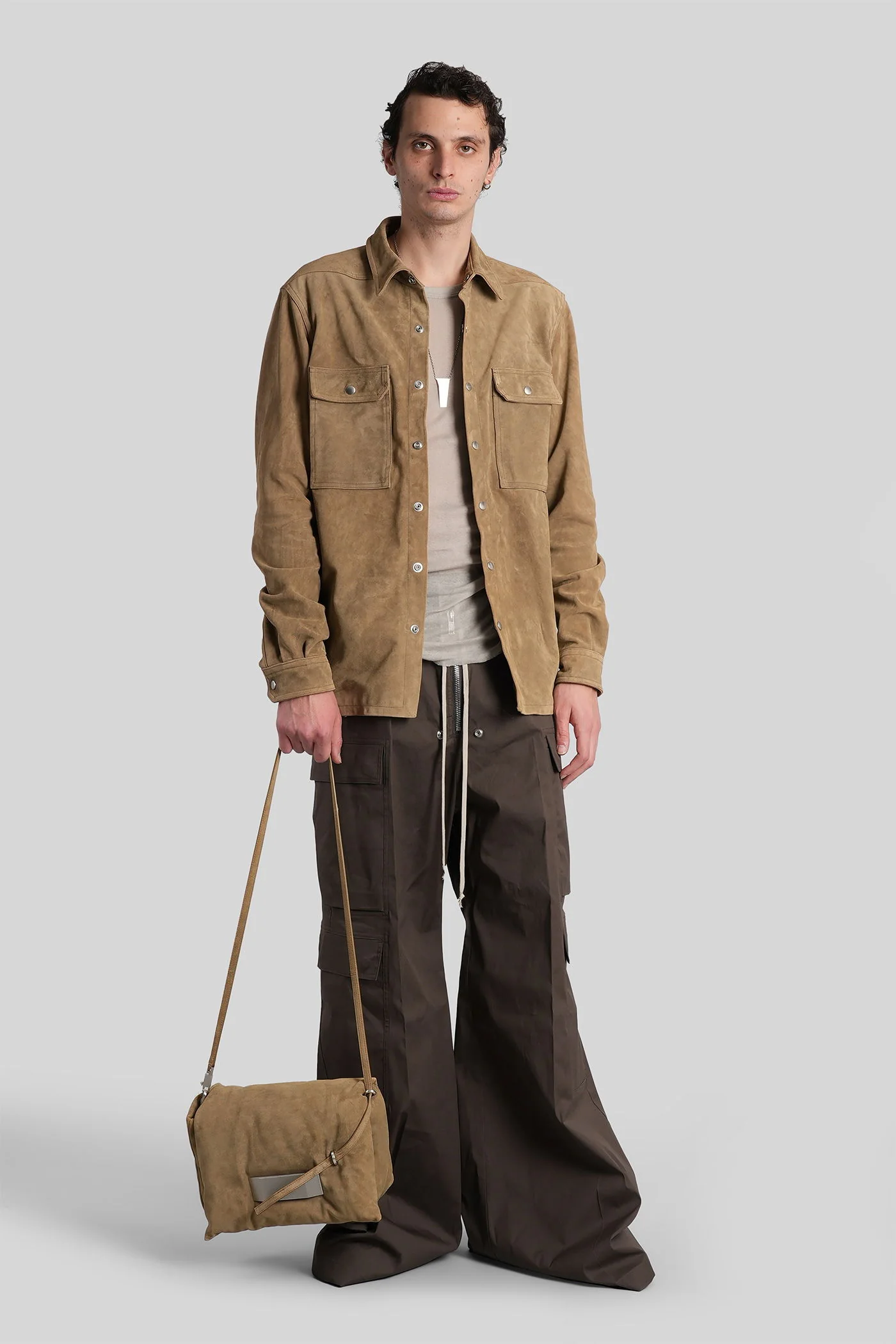 Outershirt Leather jacket in beige leather - Image 2