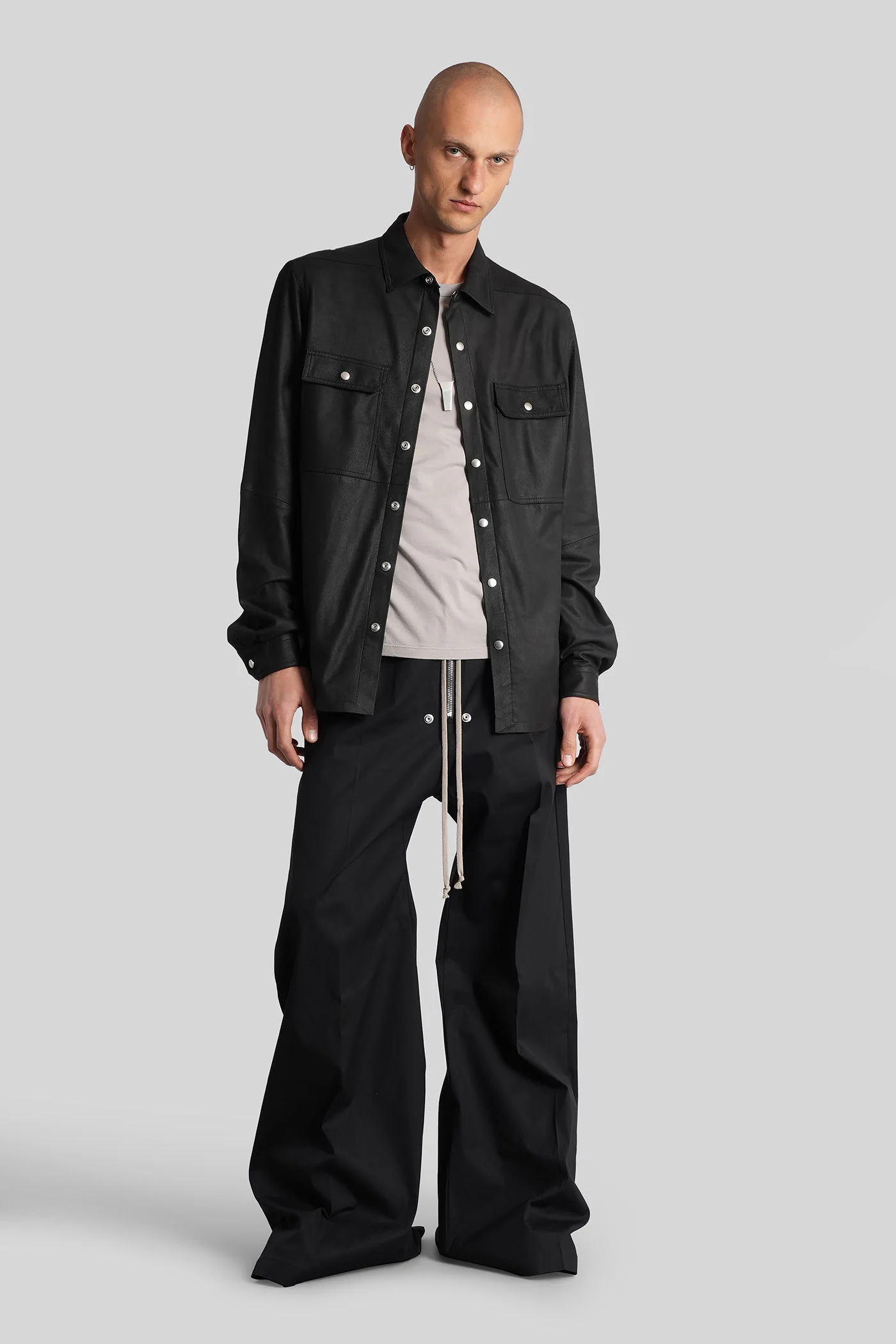 Outershirt Leather jacket in black leather - Image 2
