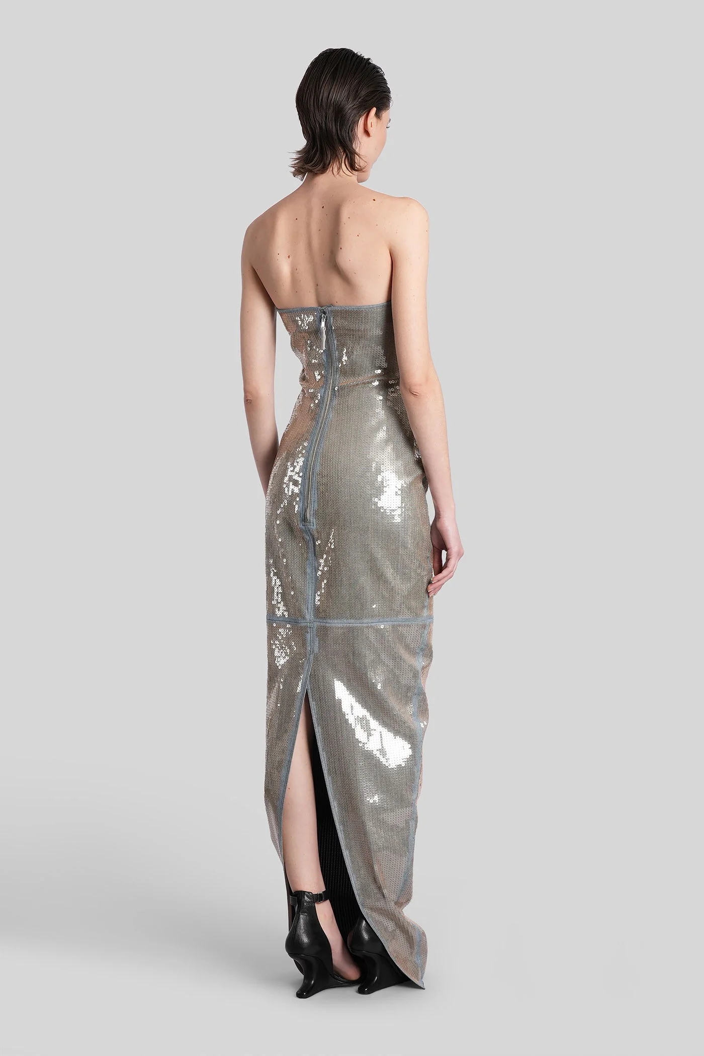 Prong gown Long dress in blue cotton - Image 3
