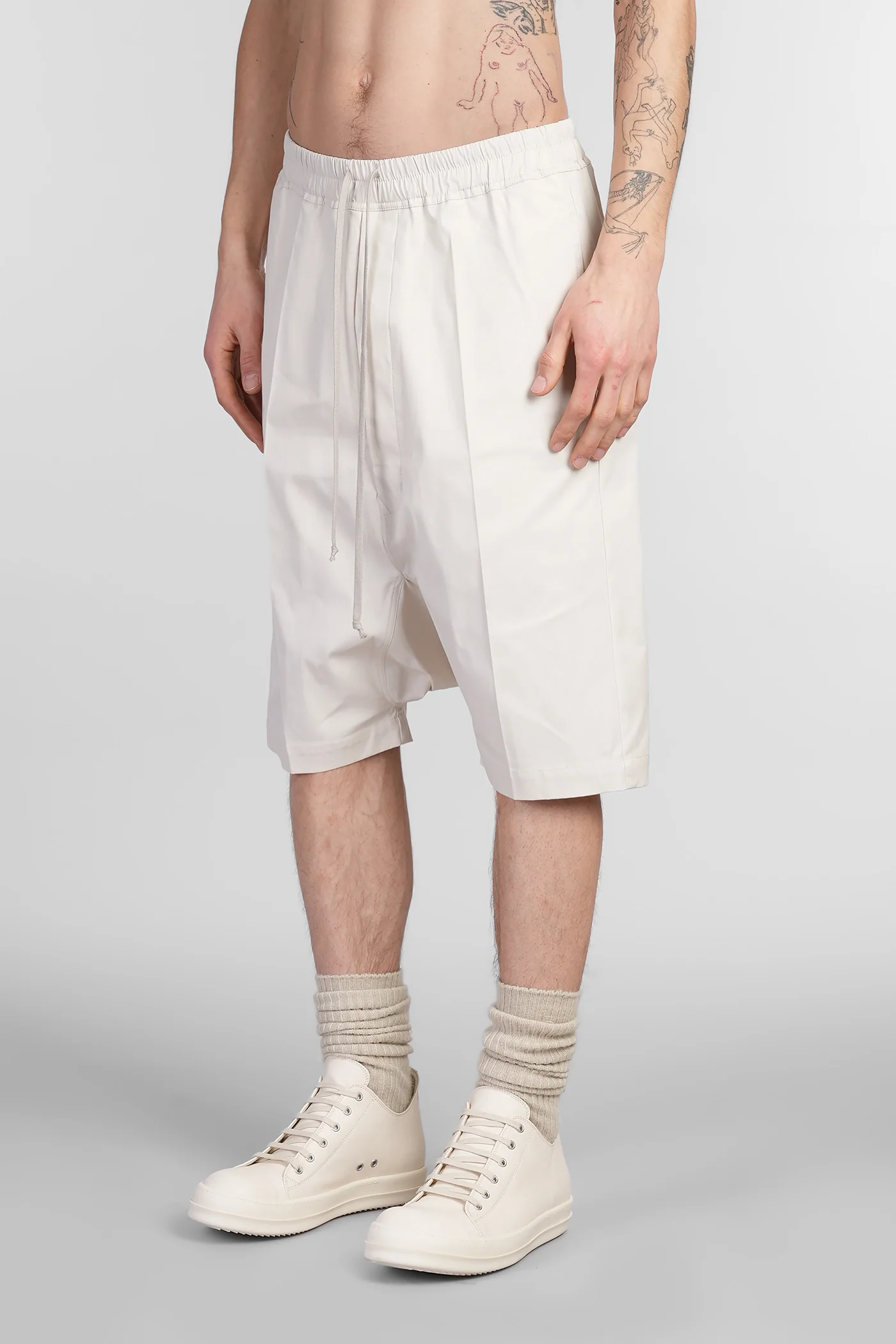 Rick s pods Pants in beige cotton - Image 4
