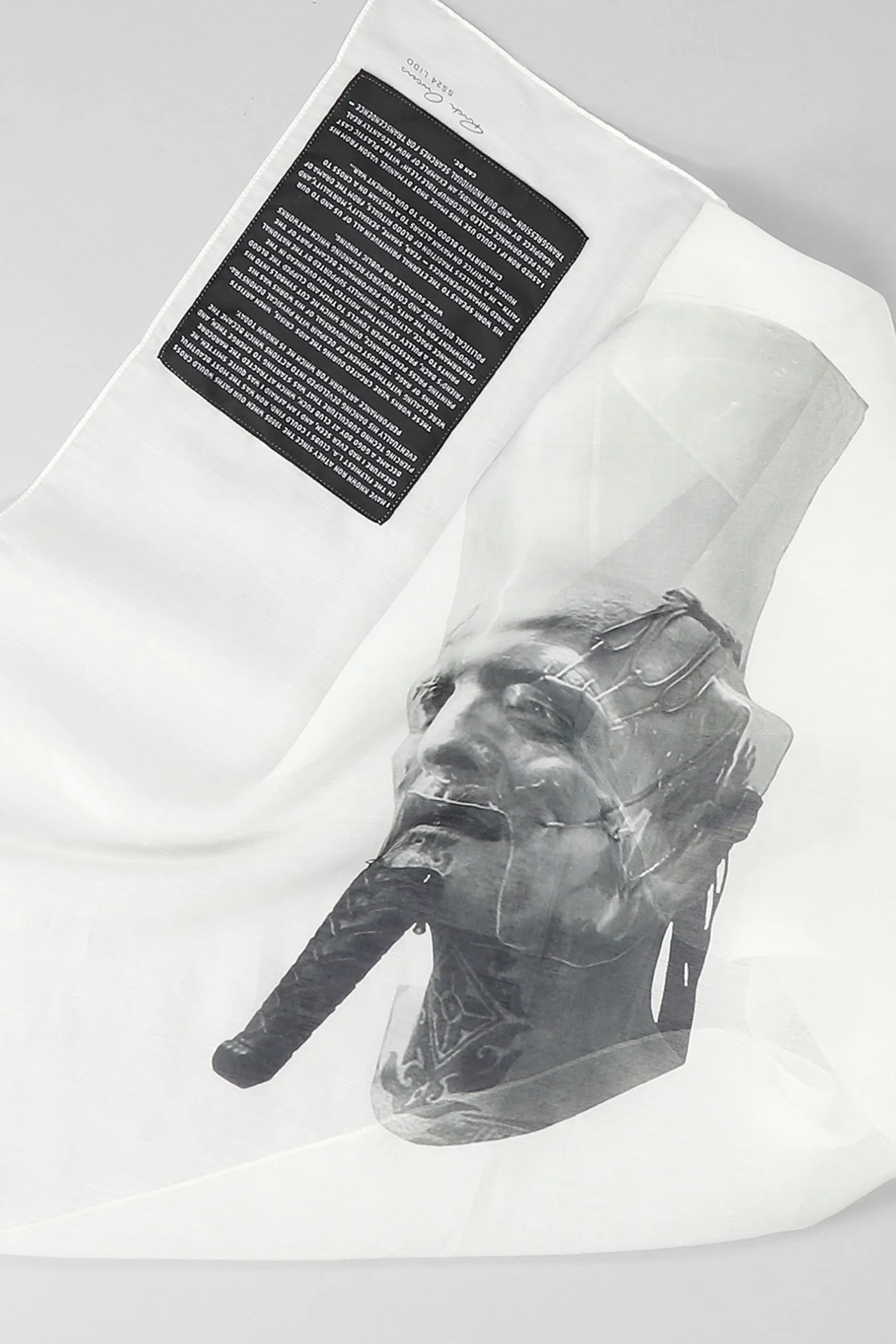 Ron bandana Foulard in white cotton - Image 2