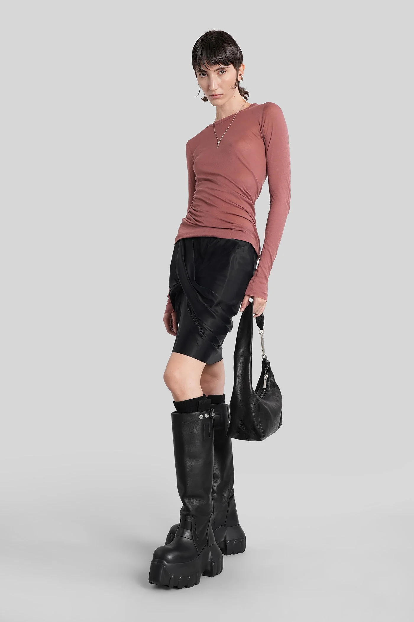 Seb mini Skirt in black polyamide polyester - Image 2