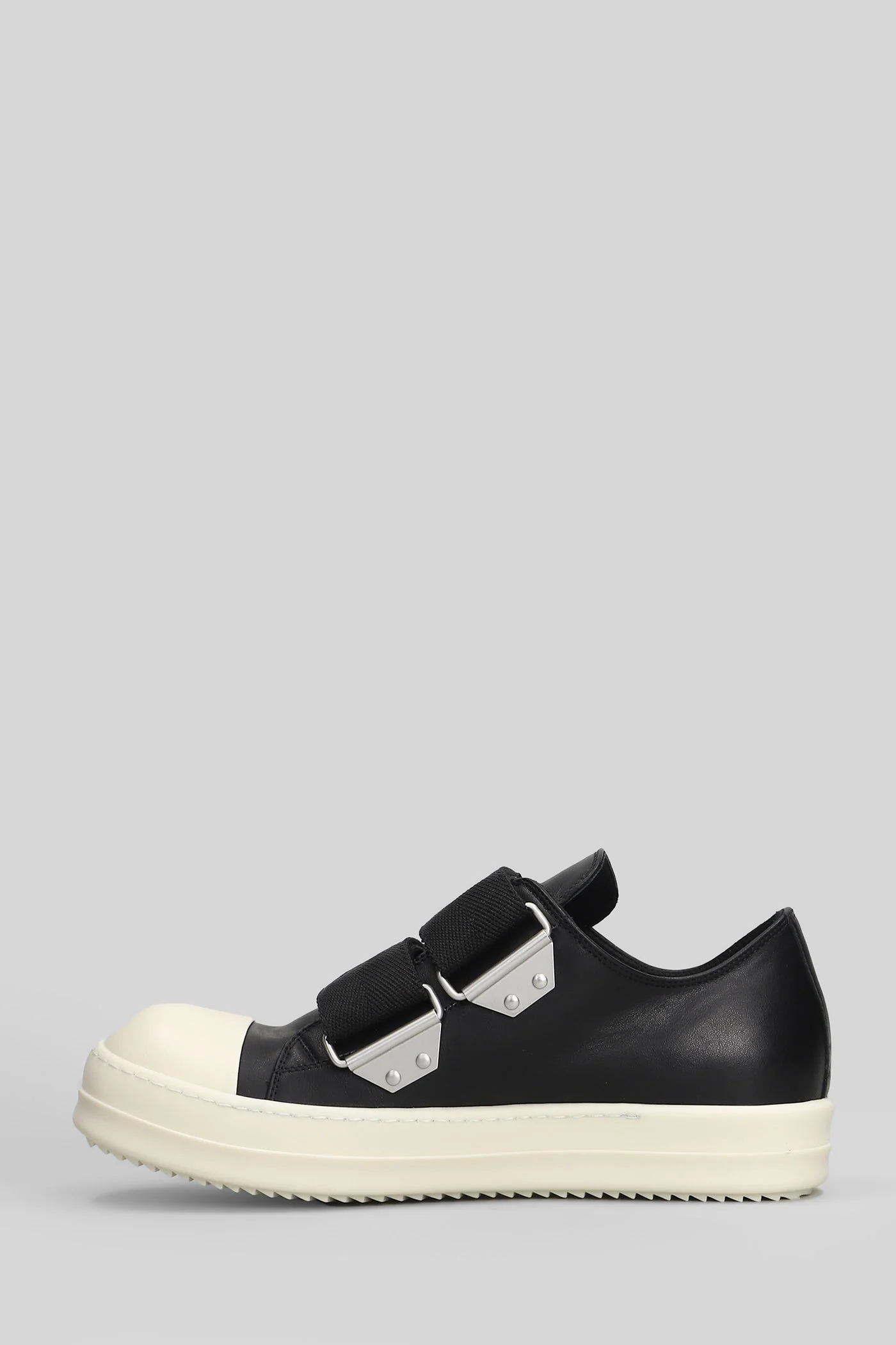 Strap low sneaks Sneakers in black leather - Image 3