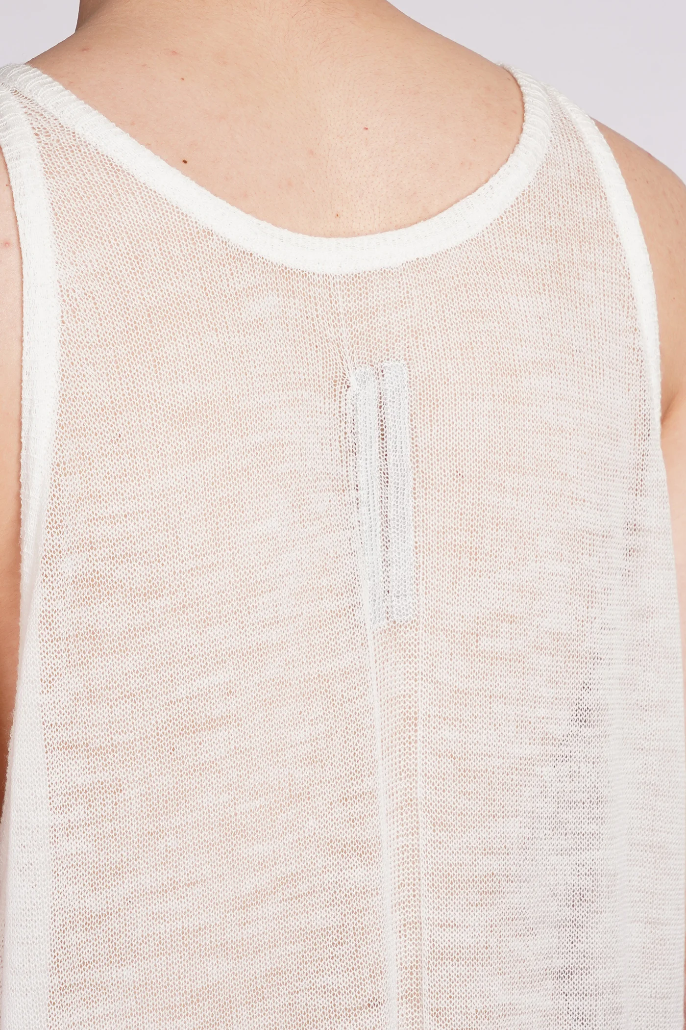 Tank tank Top in white wool - Image 5