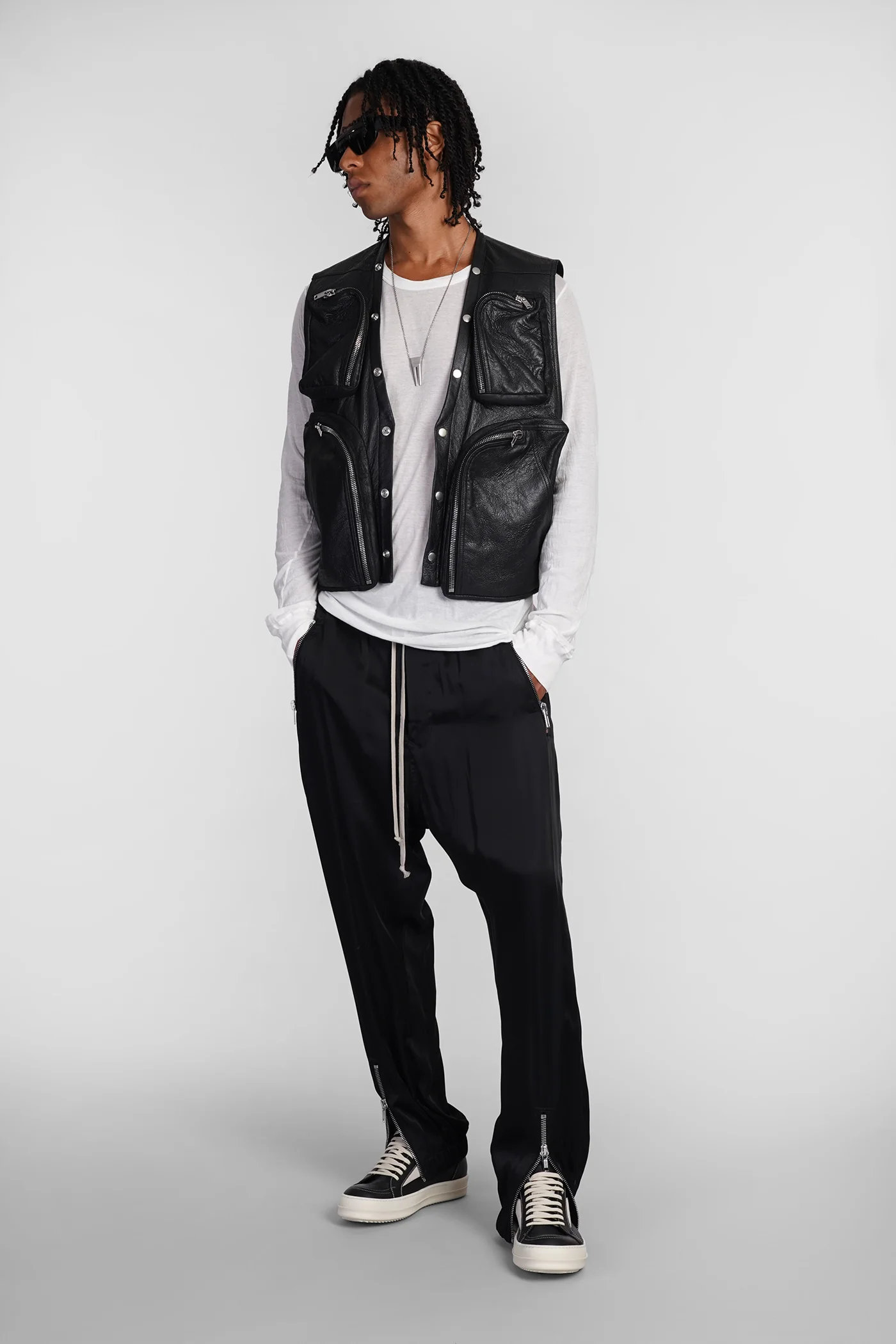Tecuatl track pant Pants in black acetate - Image 2
