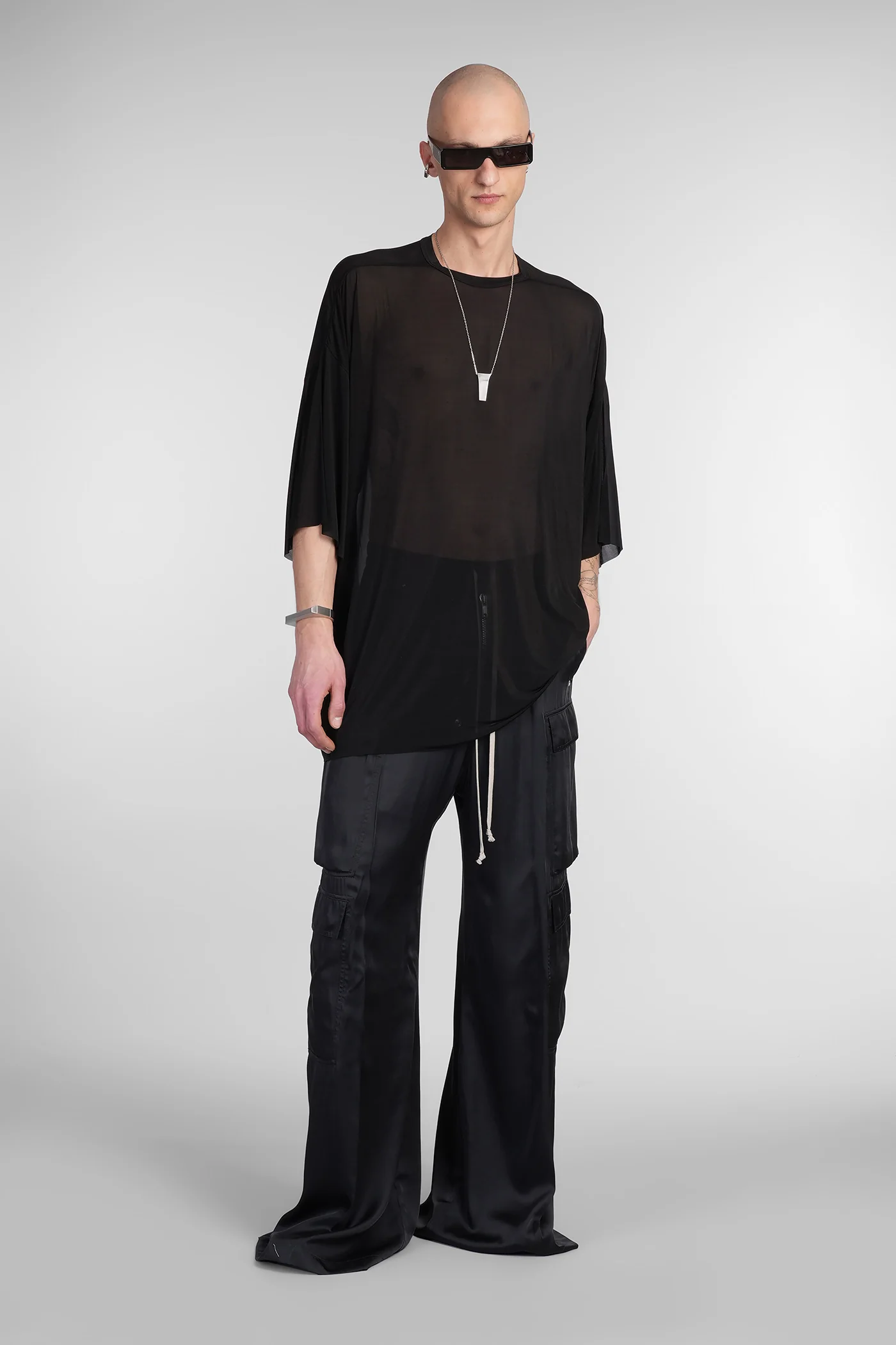 Tommy t T-Shirt in black polyamide polyester - Image 2