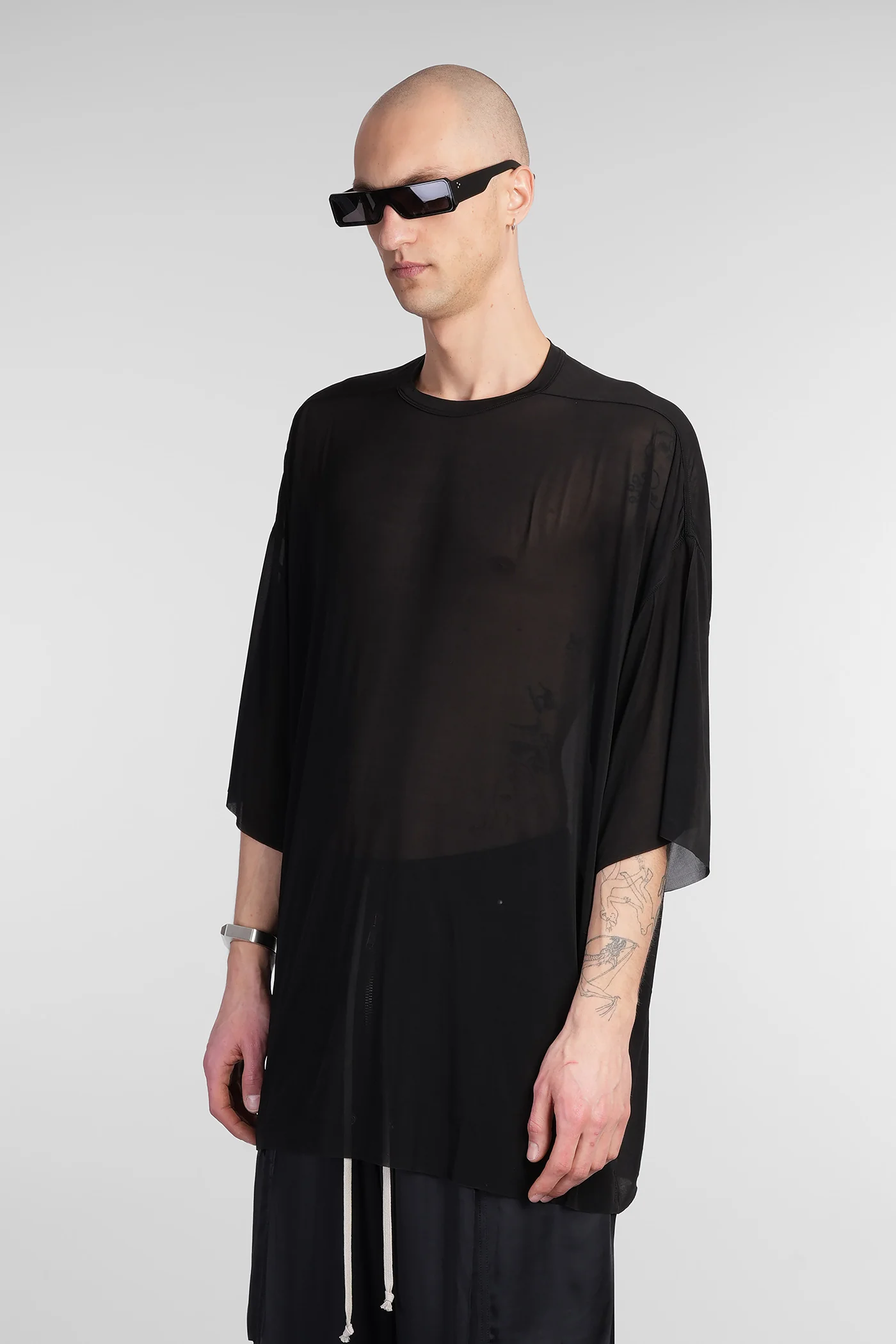Tommy t T-Shirt in black polyamide polyester - Image 4