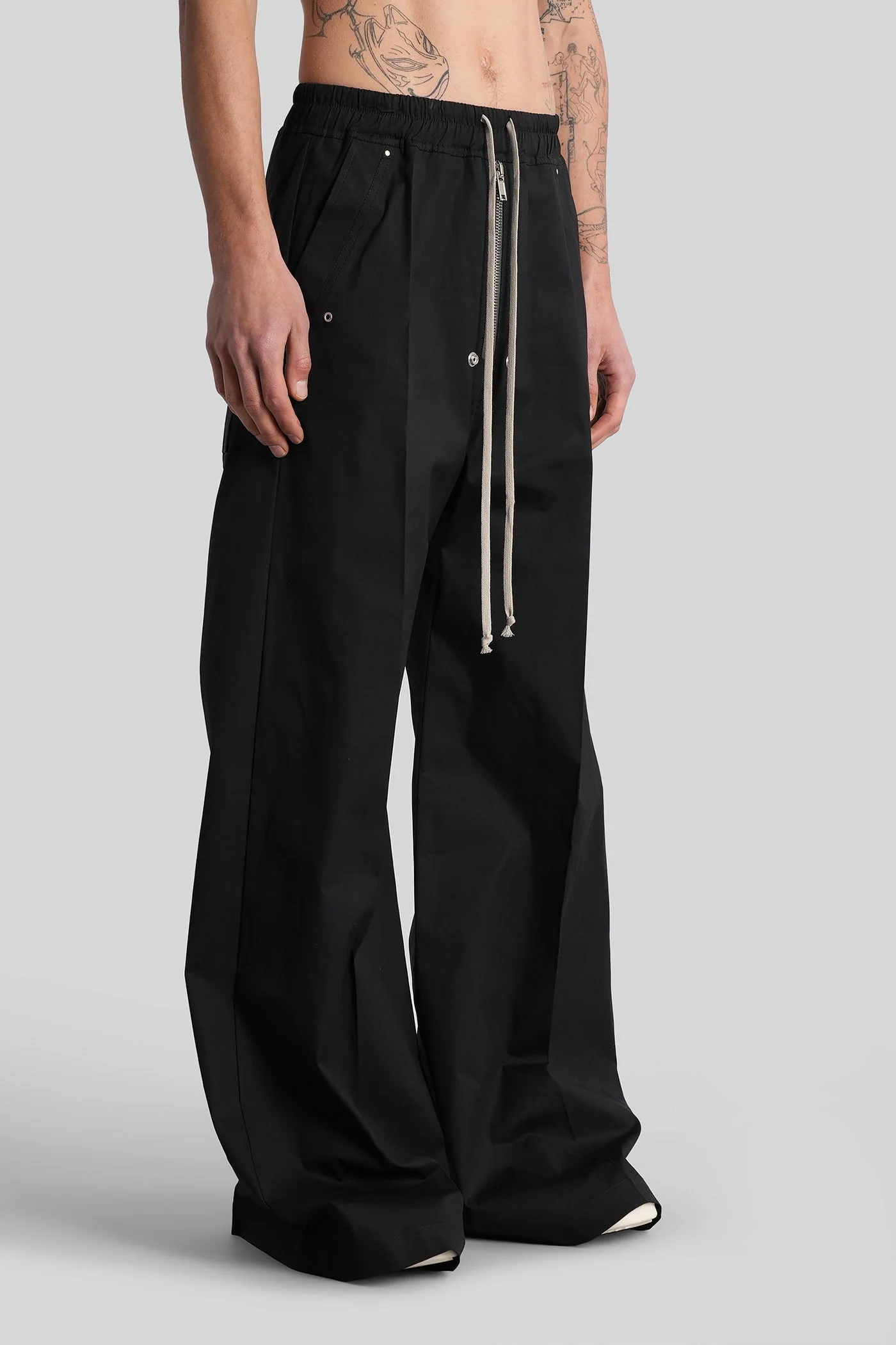 Wide bela pants Pants in black cotton - Image 4