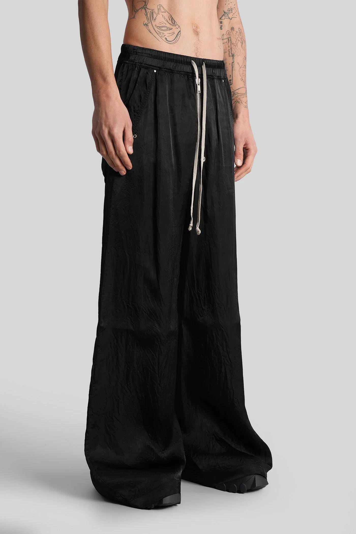 Wide bela pants Pants in black polyamide polyester - Image 4