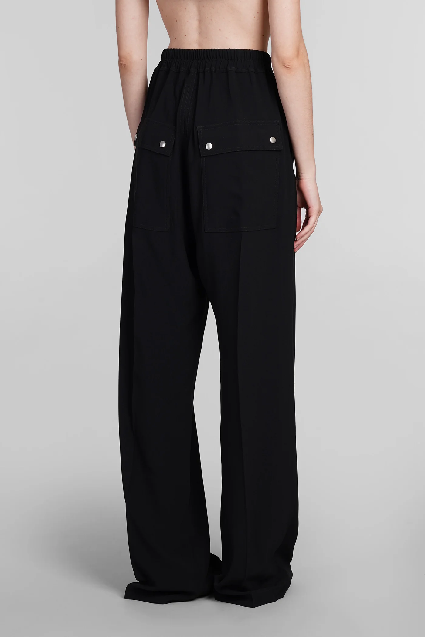 Wide bela pants Pants in black viscose - Image 3