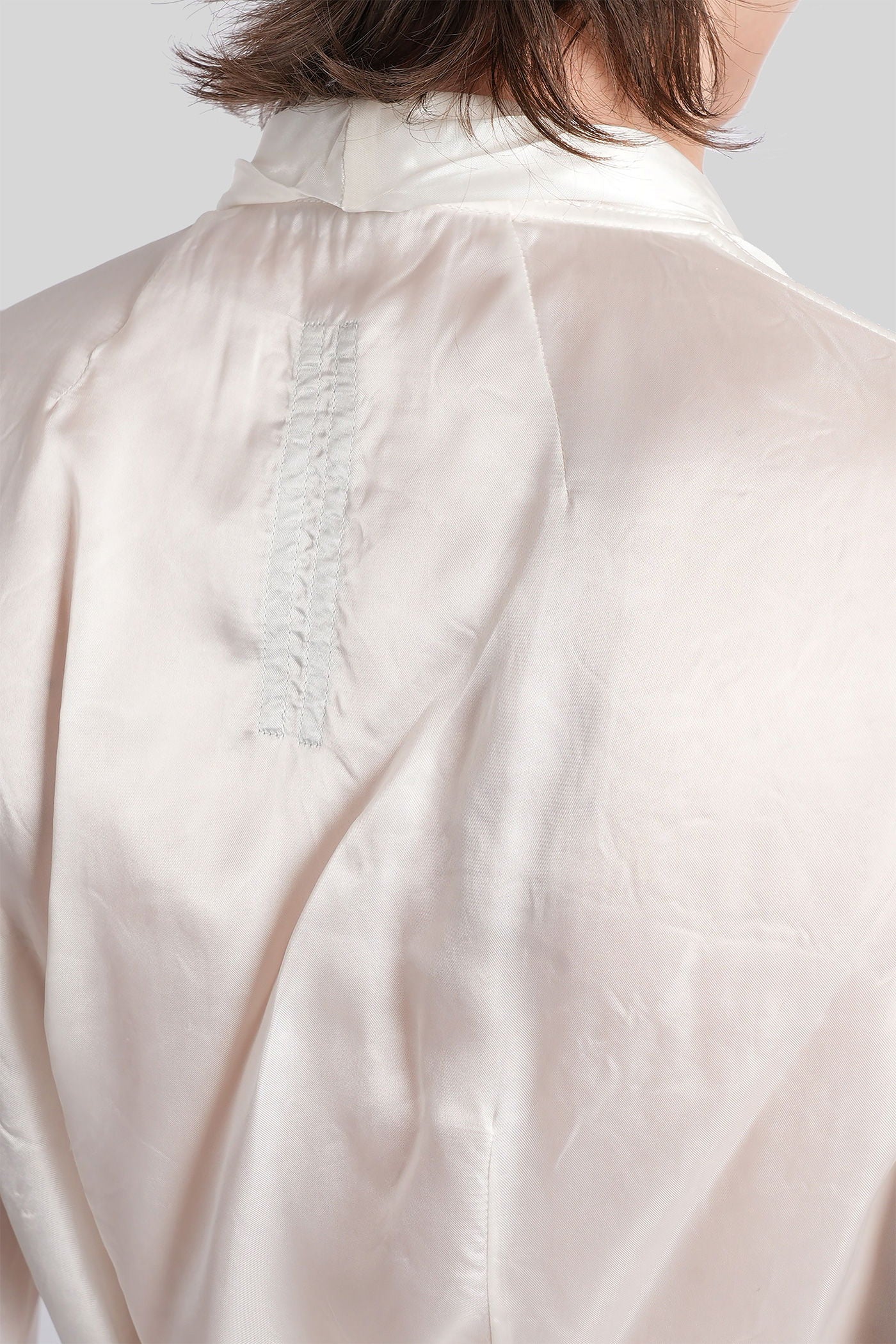 Wrap gown Long dress in white polyamide polyester - Image 5