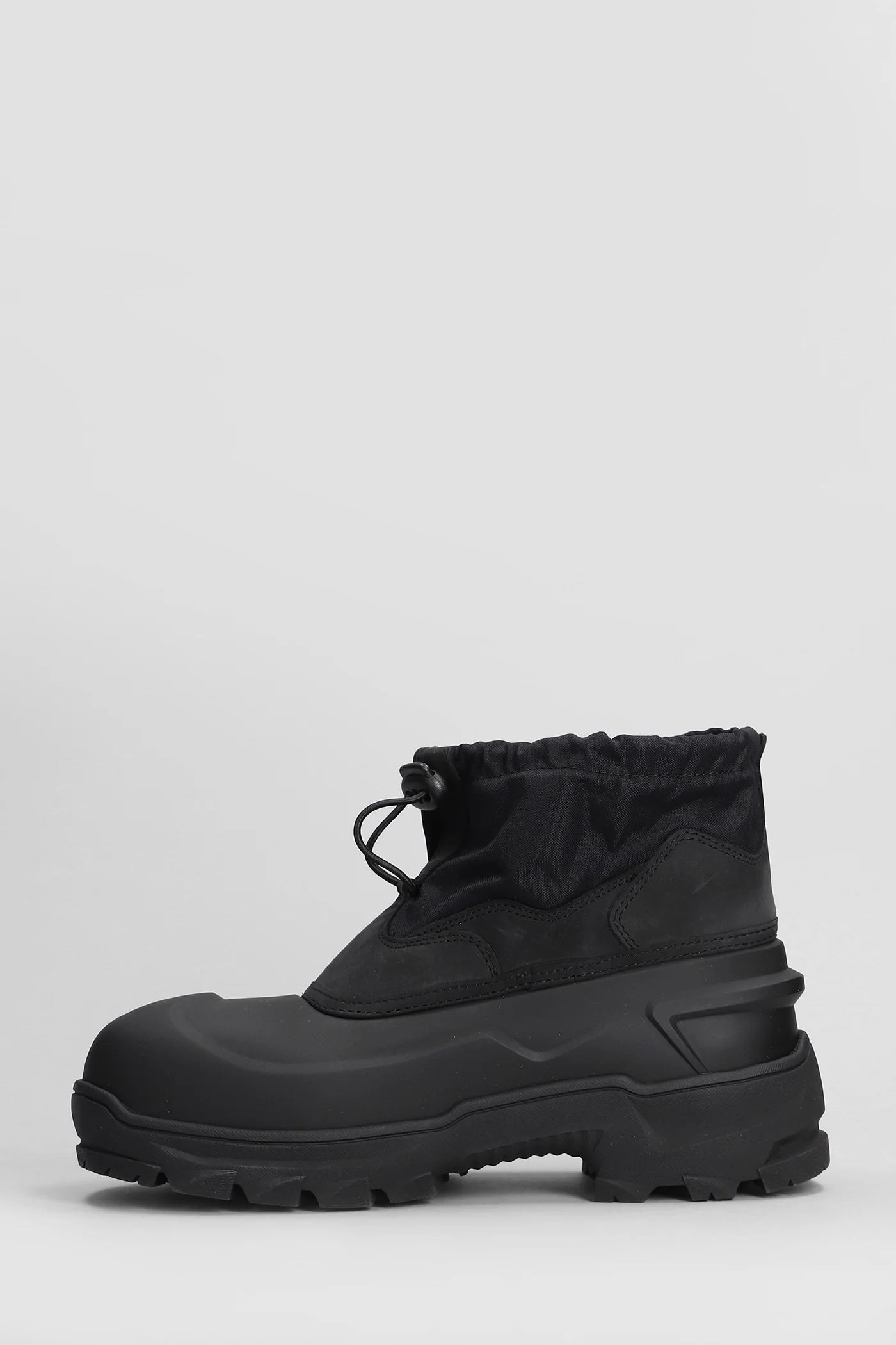 Low Top Rubber Boot Combat boots in black rubber/plasic - Image 3
